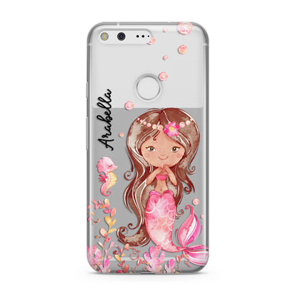 Personalised Pink Mermaid Google Pixel Case