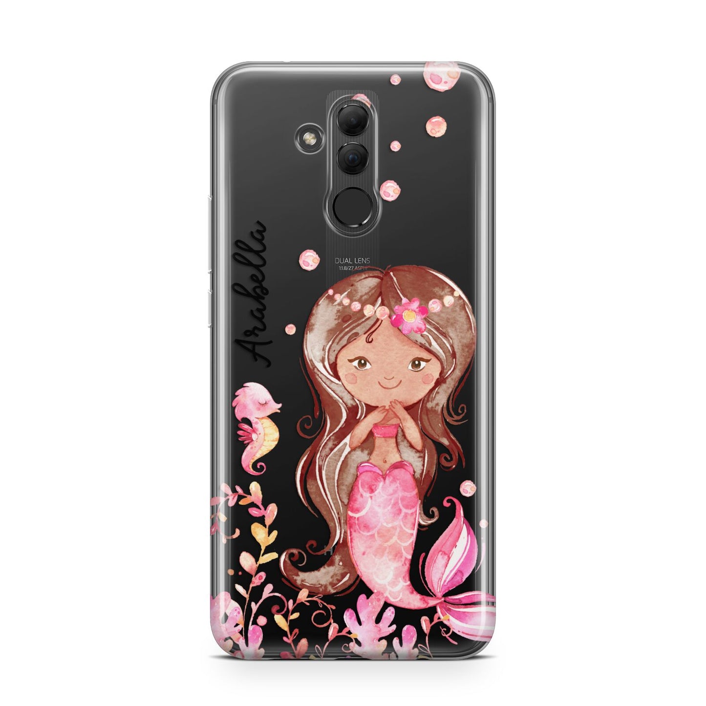 Personalised Pink Mermaid Huawei Mate 20 Lite