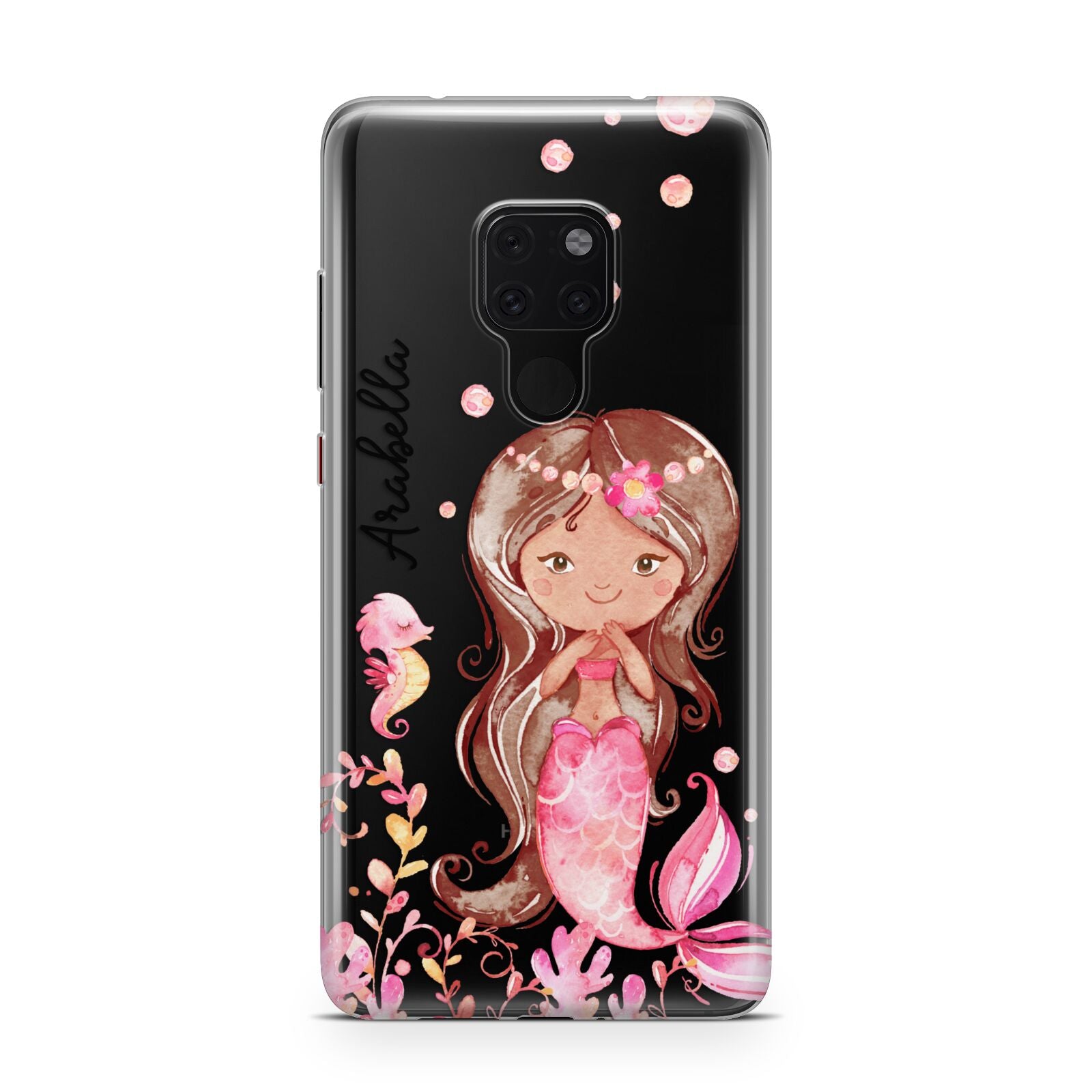 Personalised Pink Mermaid Huawei Mate 20 Phone Case