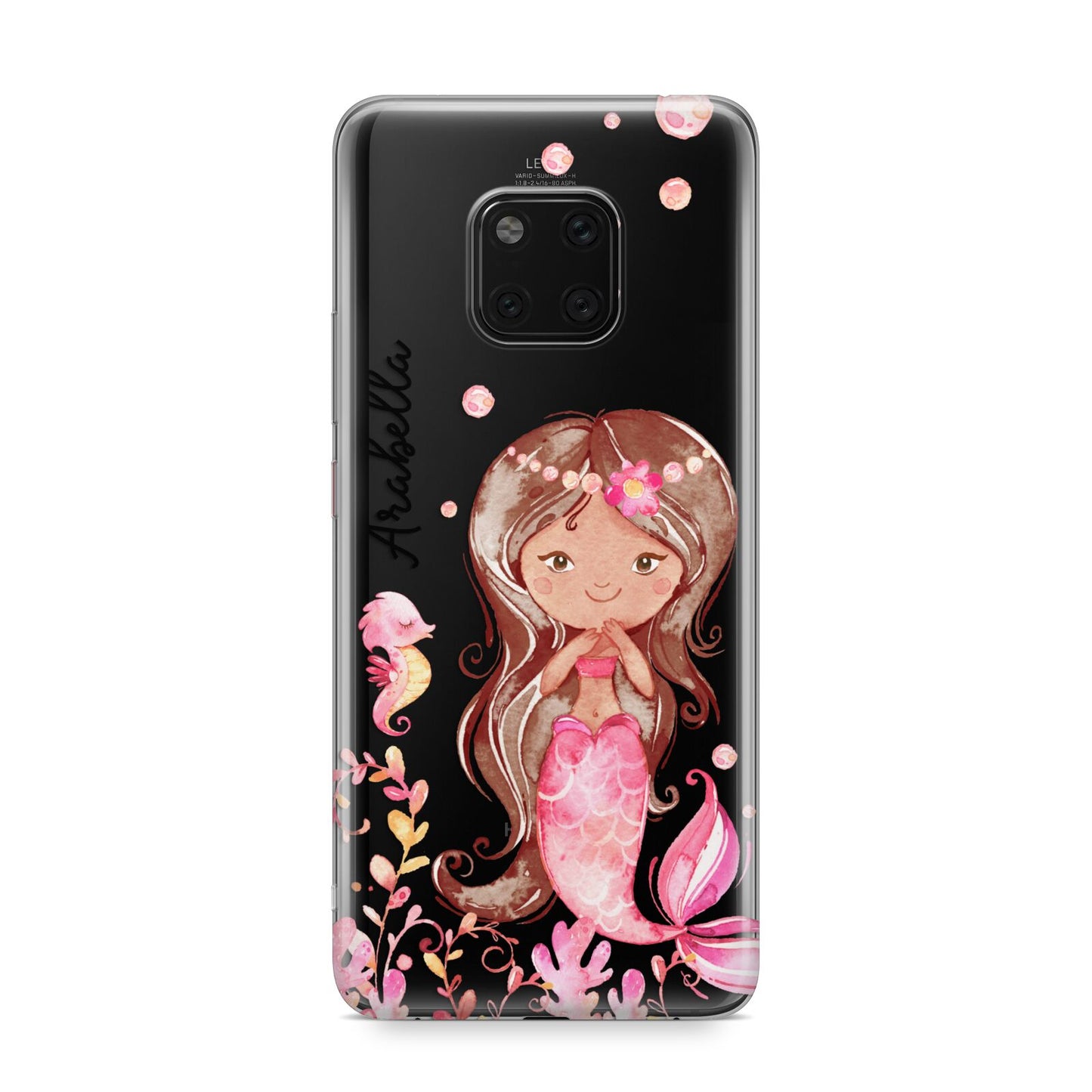 Personalised Pink Mermaid Huawei Mate 20 Pro Phone Case