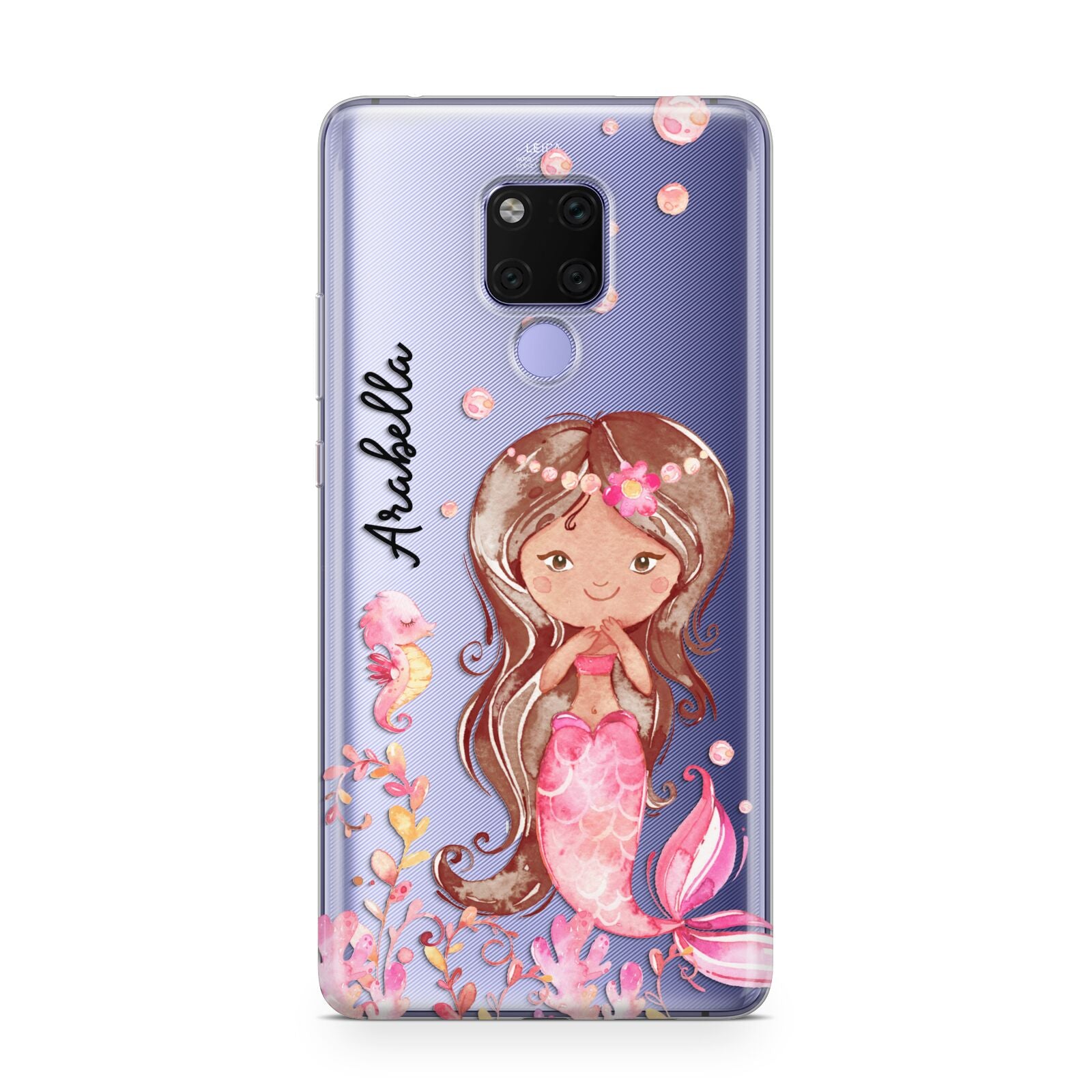 Personalised Pink Mermaid Huawei Mate 20X Phone Case