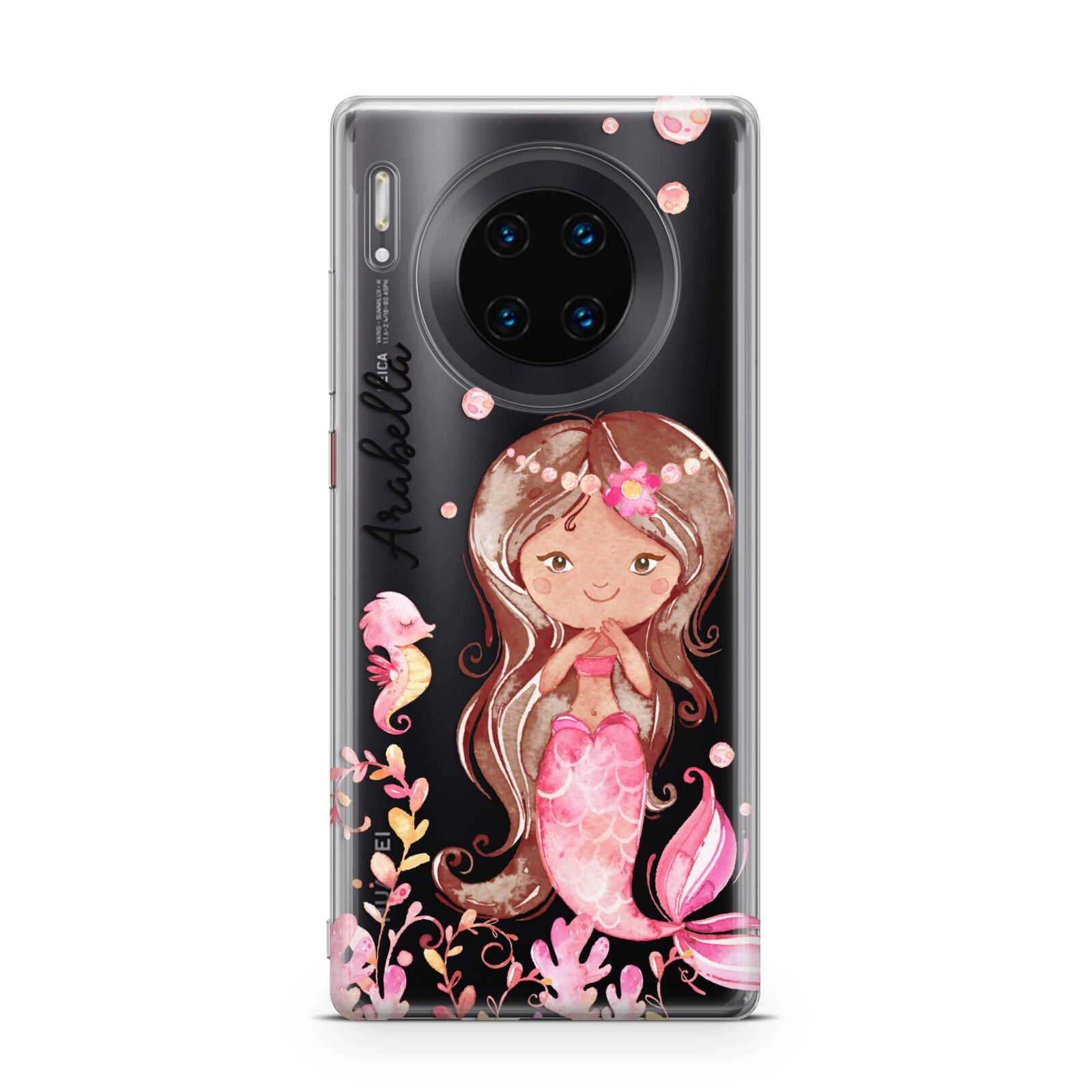 Personalised Pink Mermaid Huawei Mate 30 Pro Phone Case