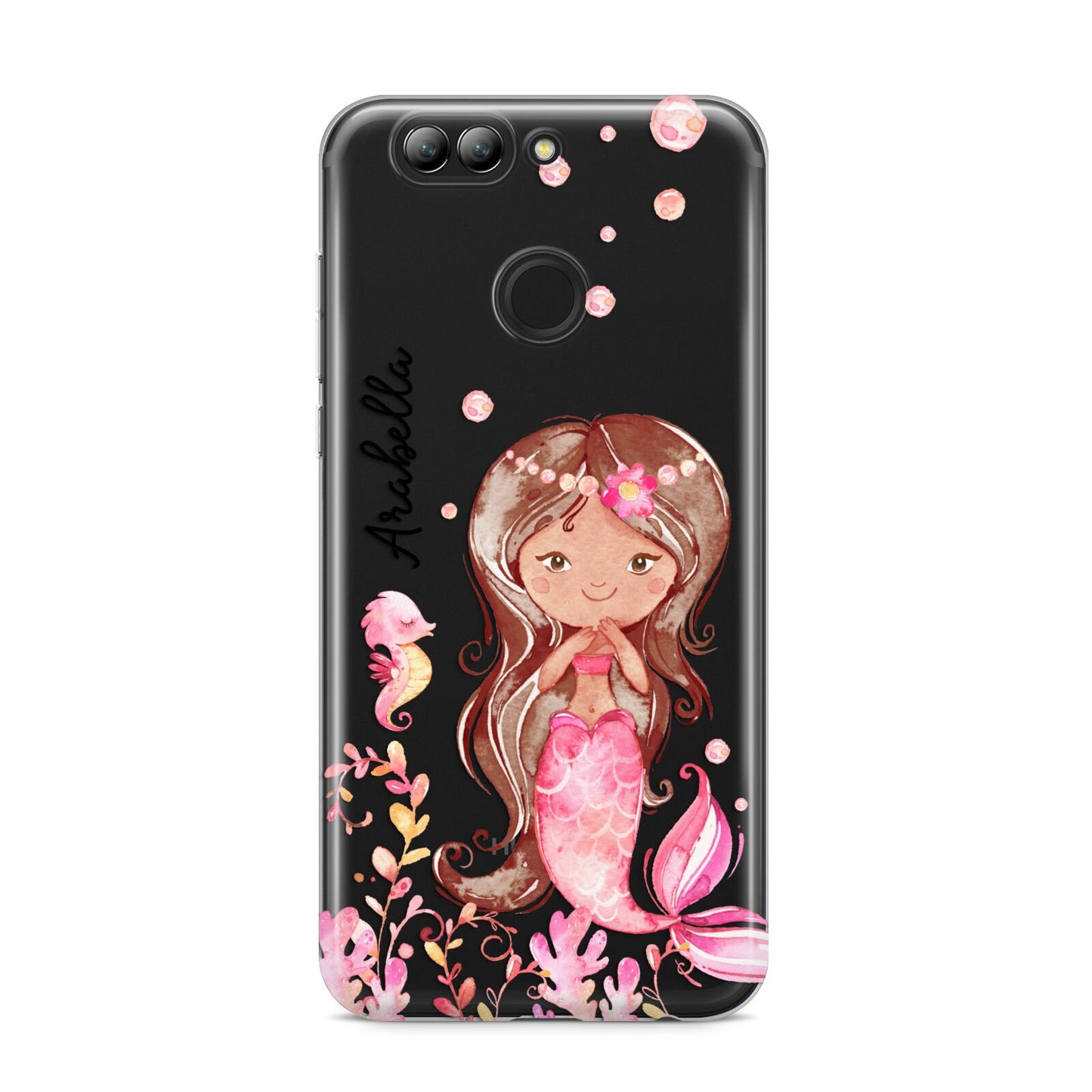 Personalised Pink Mermaid Huawei Nova 2s Phone Case