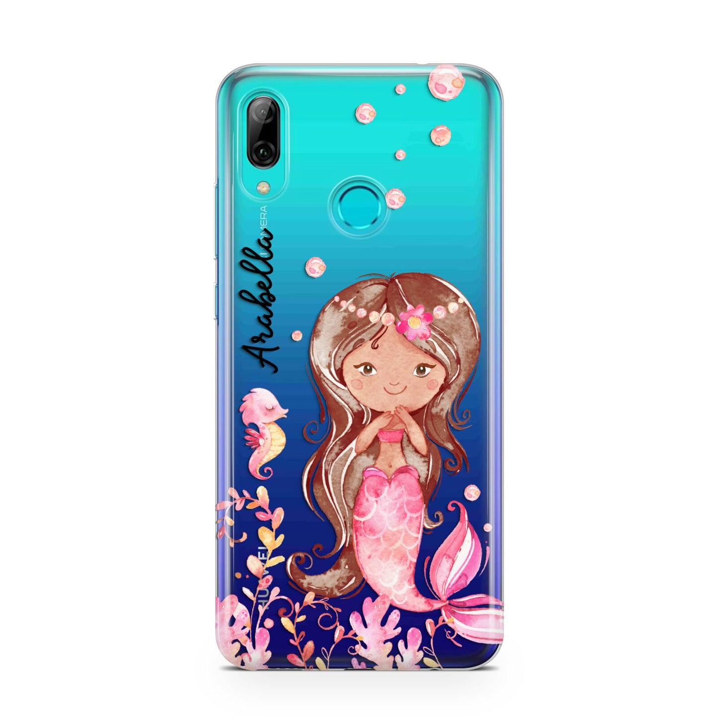 Personalised Pink Mermaid Huawei P Smart 2019 Case