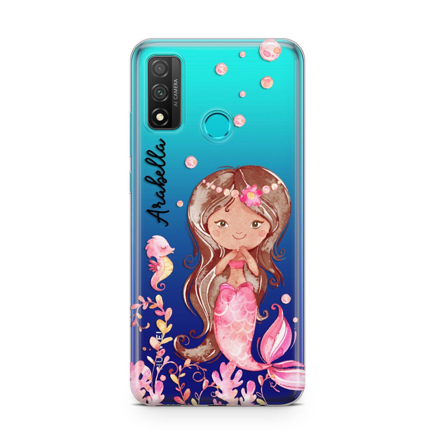 Personalised Pink Mermaid Huawei P Smart 2020