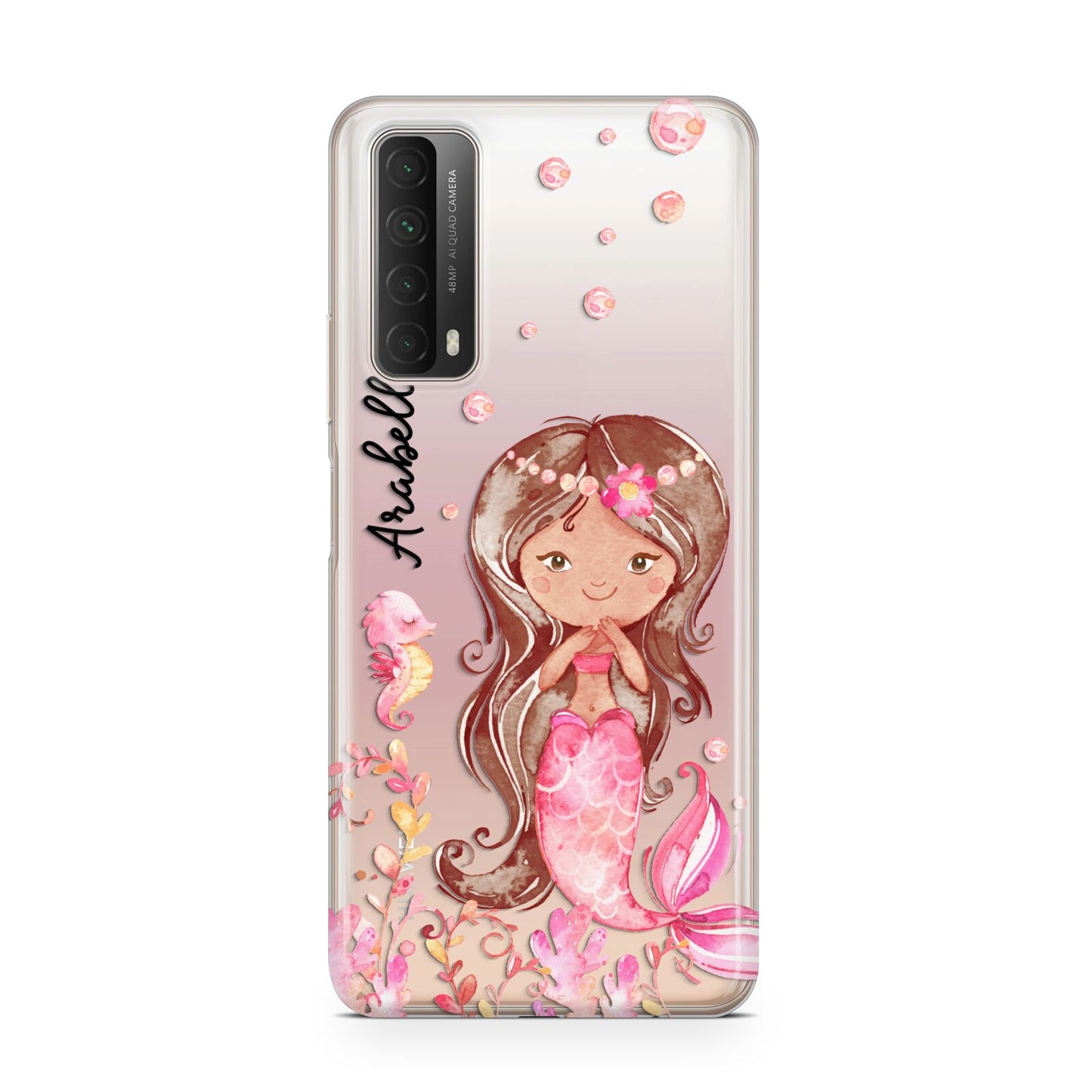 Personalised Pink Mermaid Huawei P Smart 2021