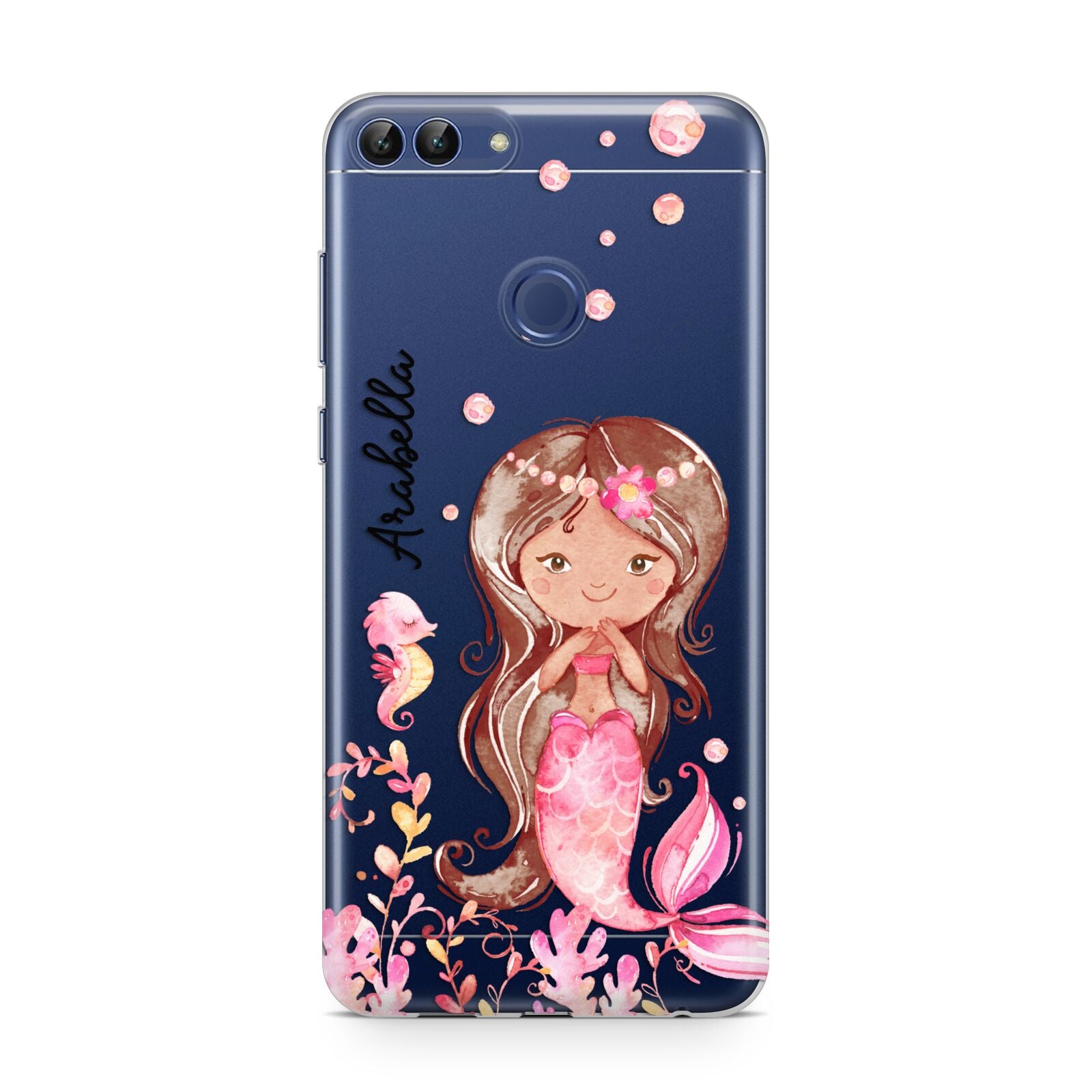 Personalised Pink Mermaid Huawei P Smart Case