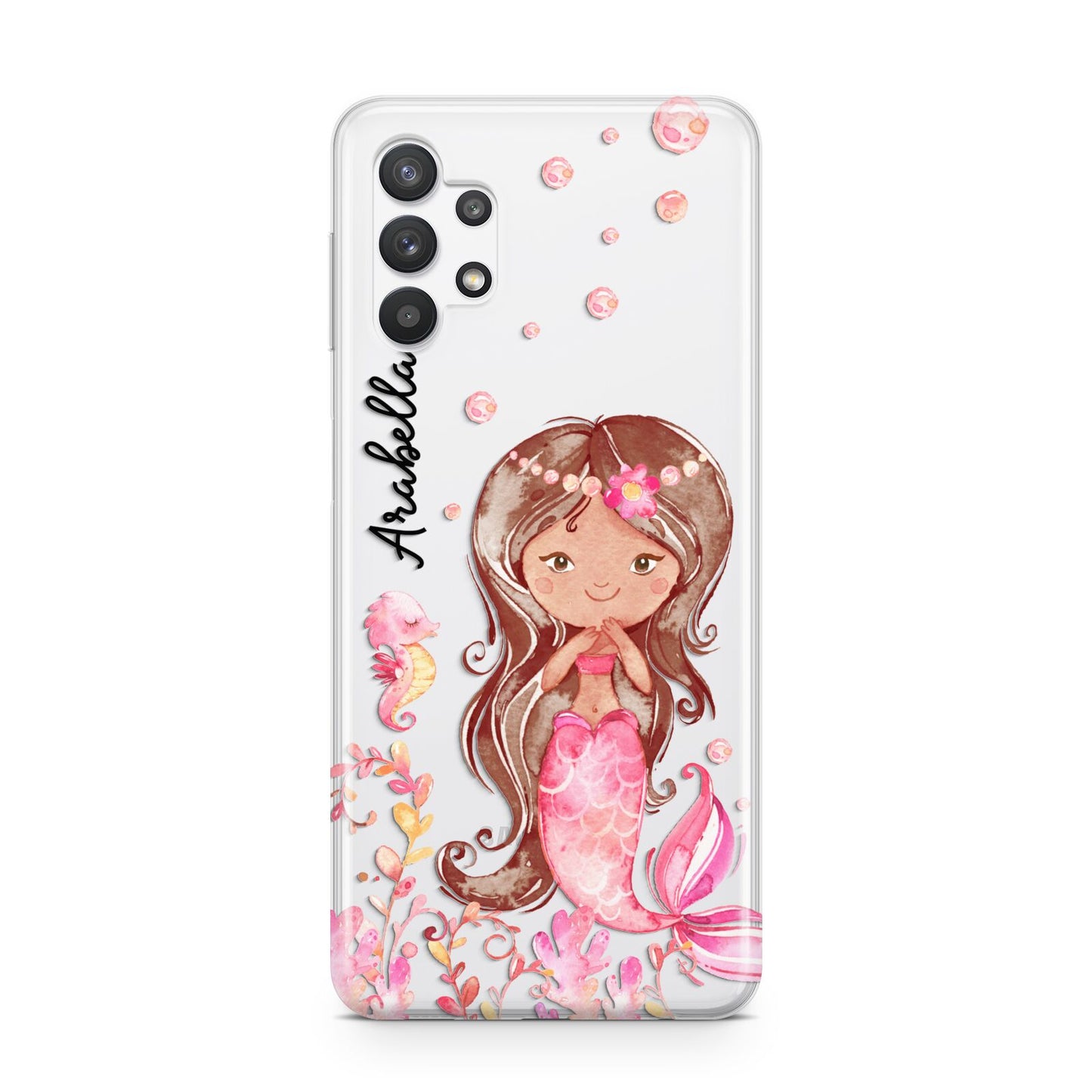 Personalised Pink Mermaid Samsung A32 5G Case