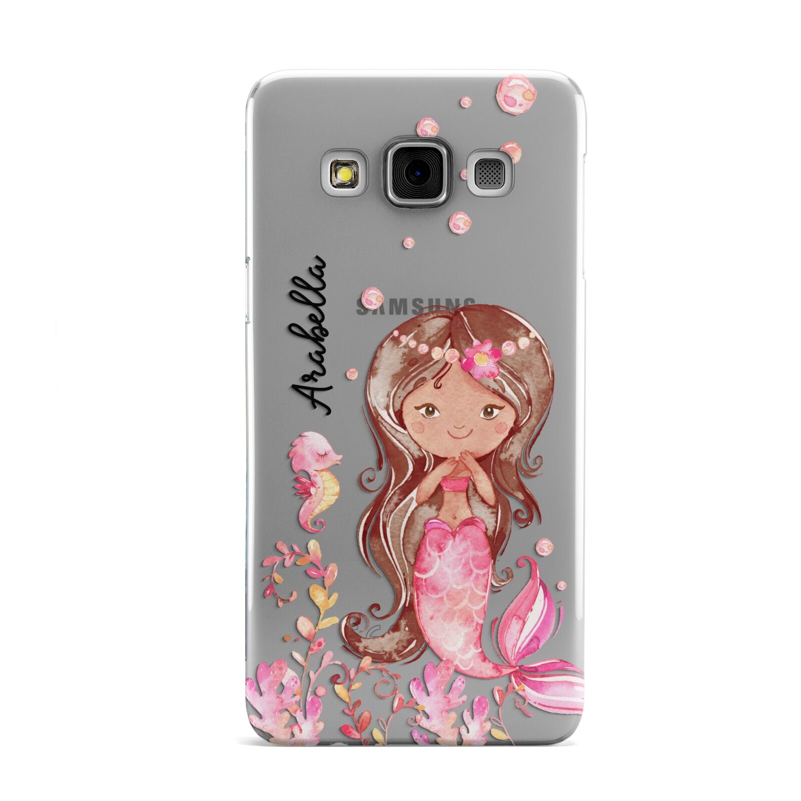 Personalised Pink Mermaid Samsung Galaxy A3 Case