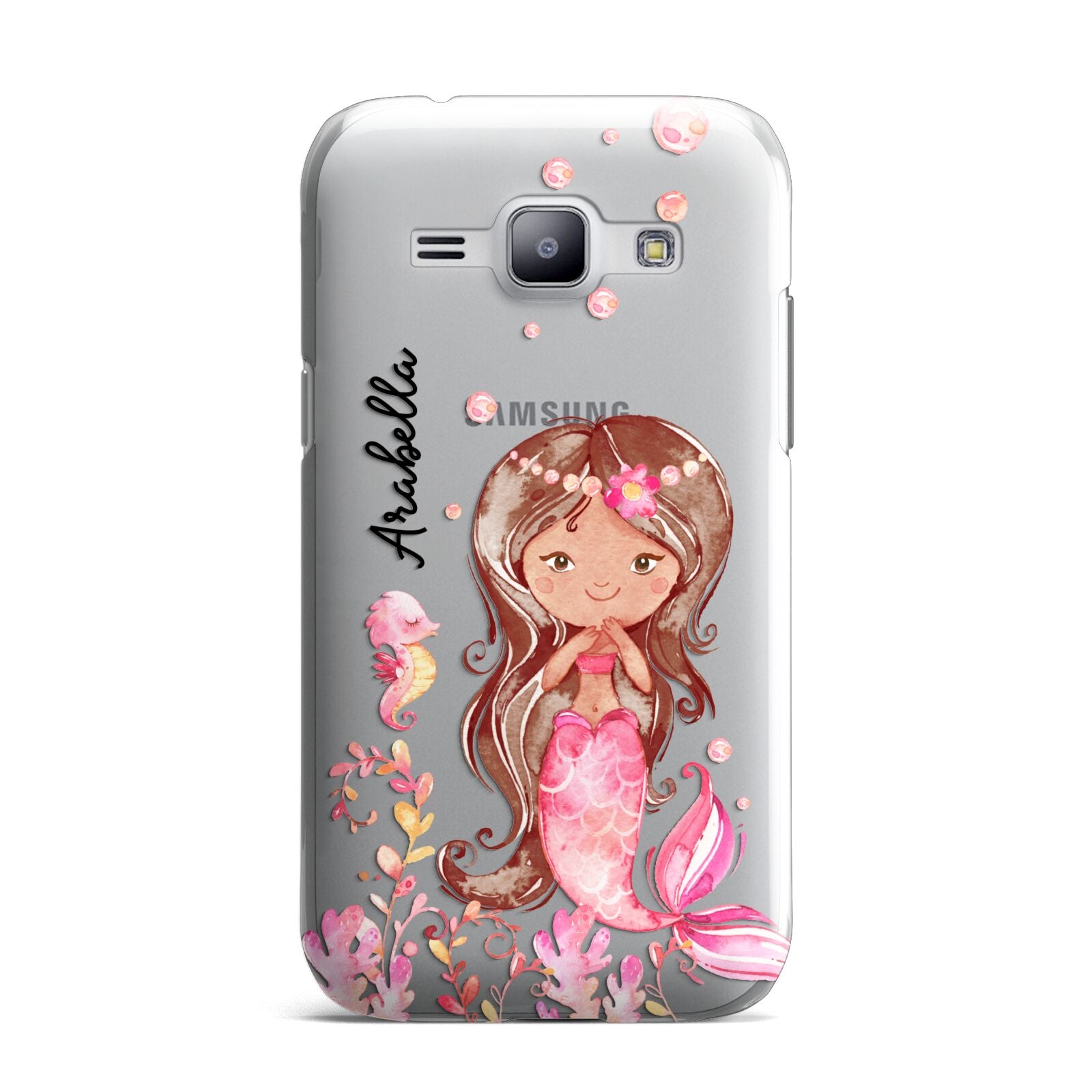 Personalised Pink Mermaid Samsung Galaxy J1 2015 Case