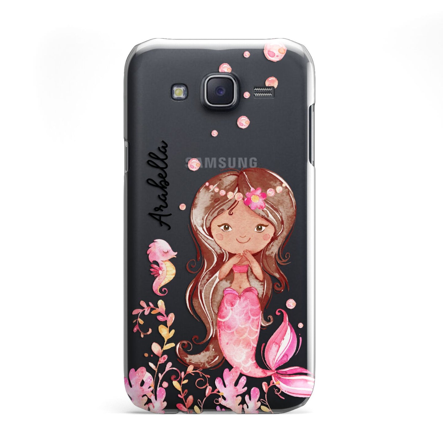 Personalised Pink Mermaid Samsung Galaxy J5 Case