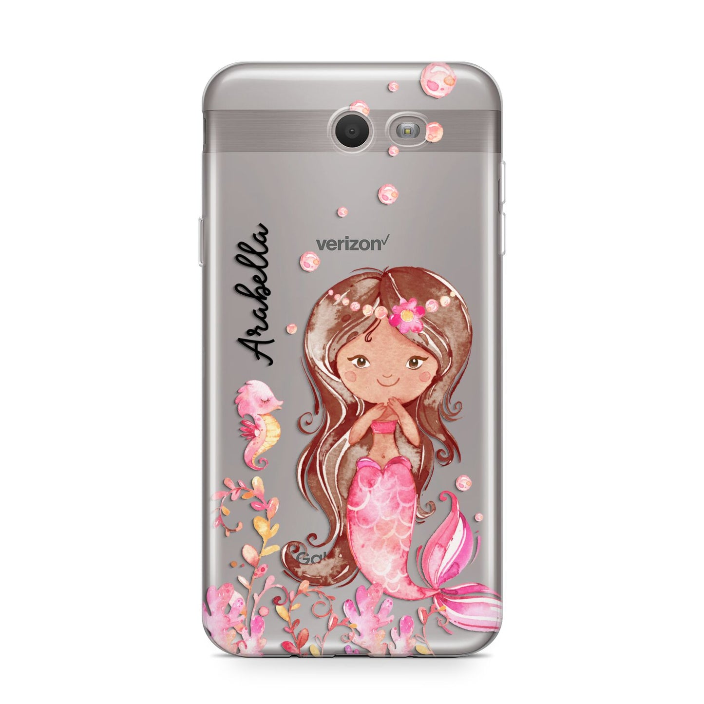 Personalised Pink Mermaid Samsung Galaxy J7 2017 Case