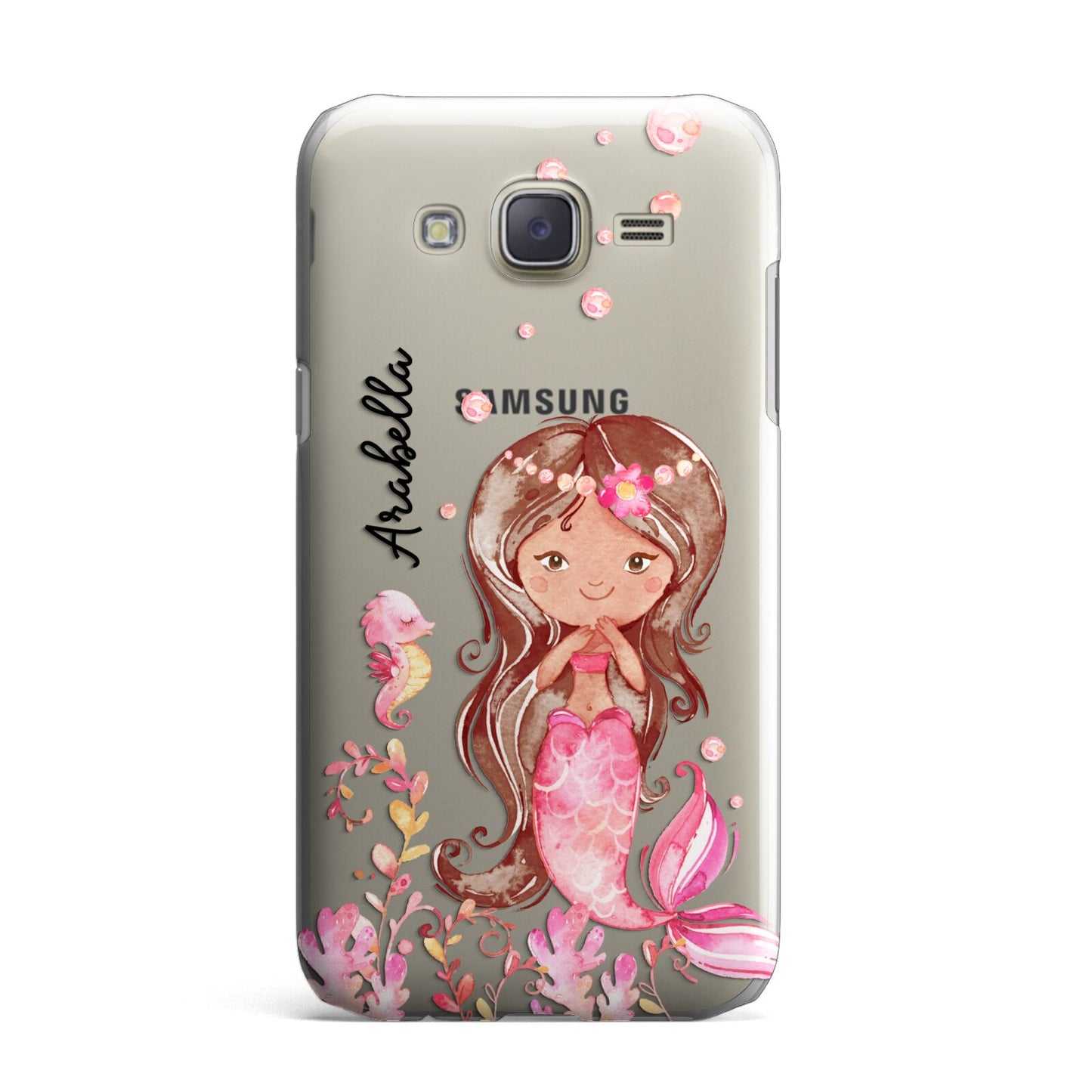 Personalised Pink Mermaid Samsung Galaxy J7 Case