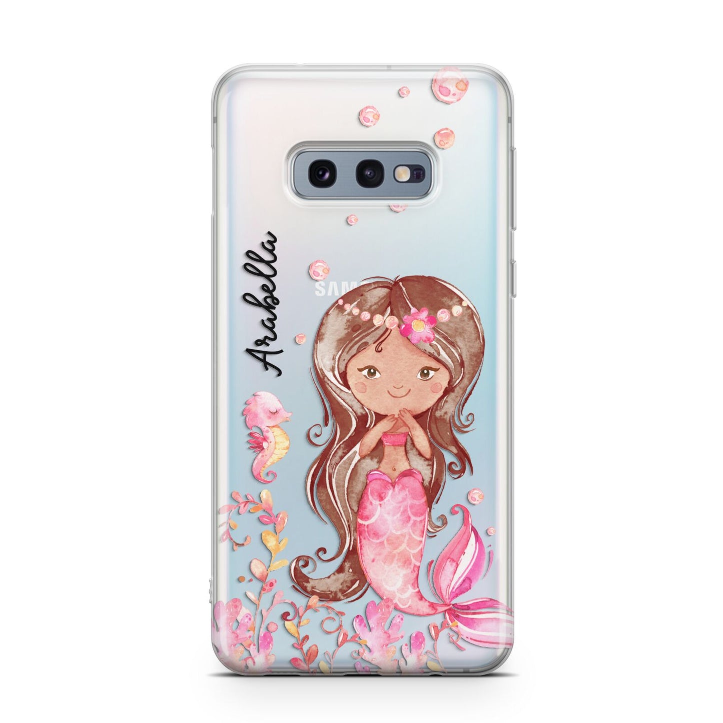 Personalised Pink Mermaid Samsung Galaxy S10E Case