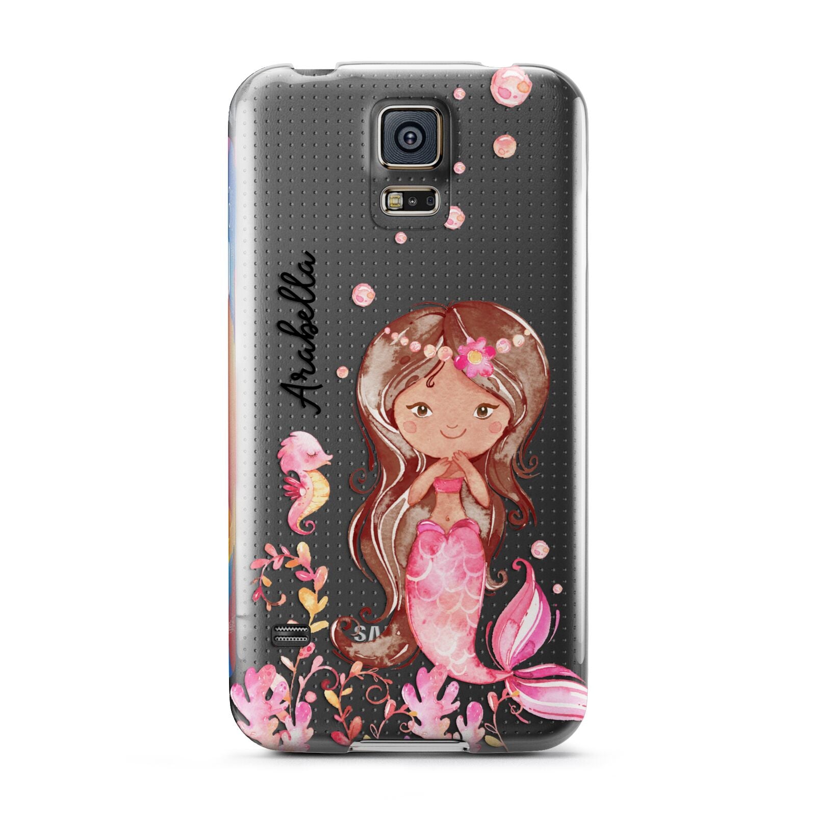 Personalised Pink Mermaid Samsung Galaxy S5 Case