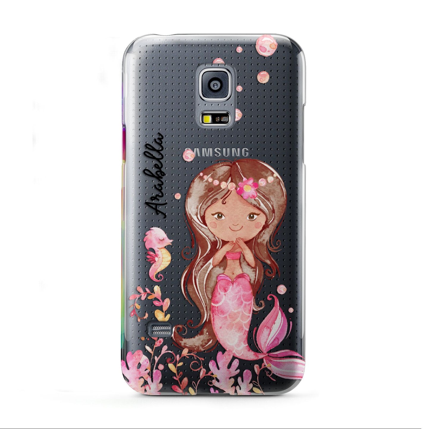 Personalised Pink Mermaid Samsung Galaxy S5 Mini Case