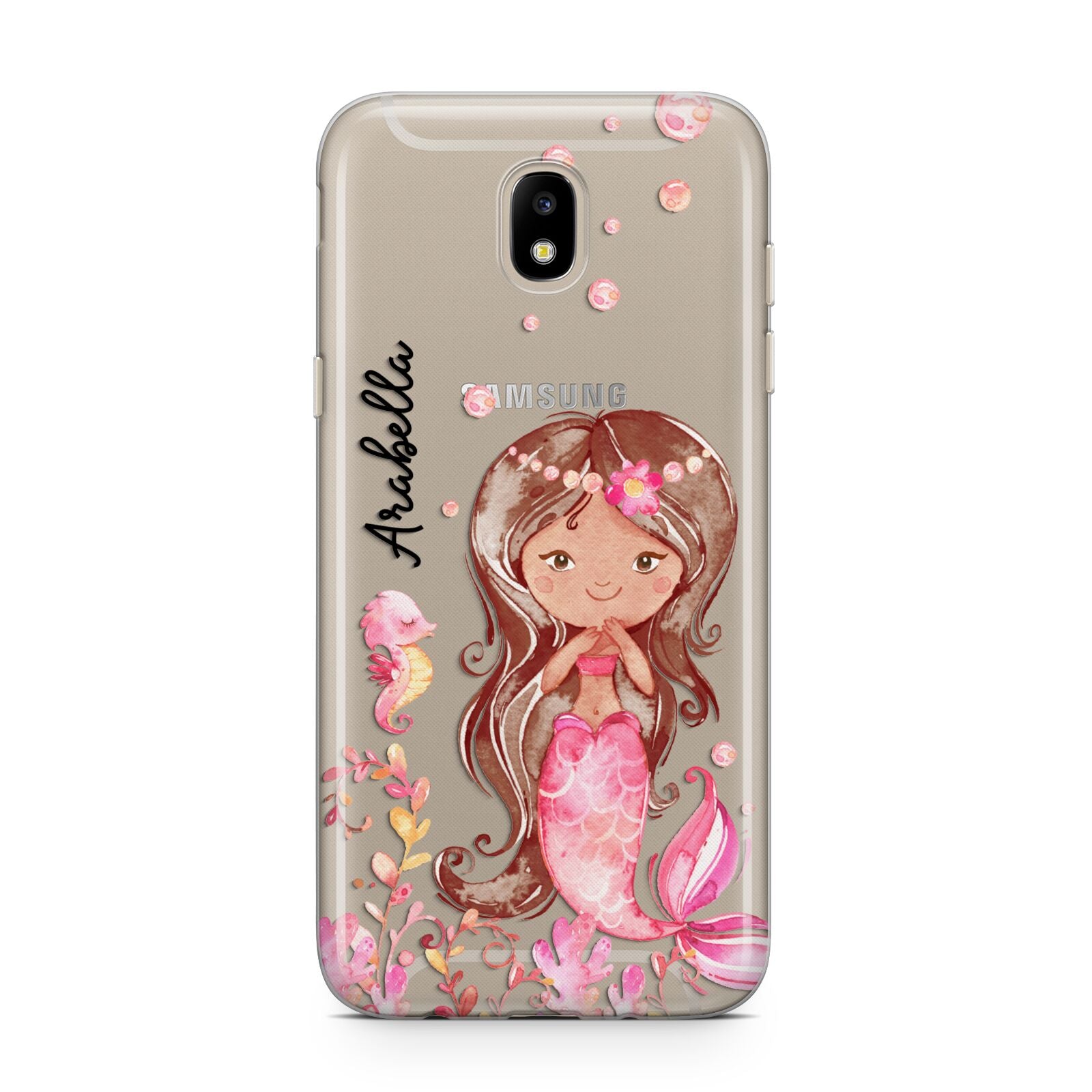 Personalised Pink Mermaid Samsung J5 2017 Case