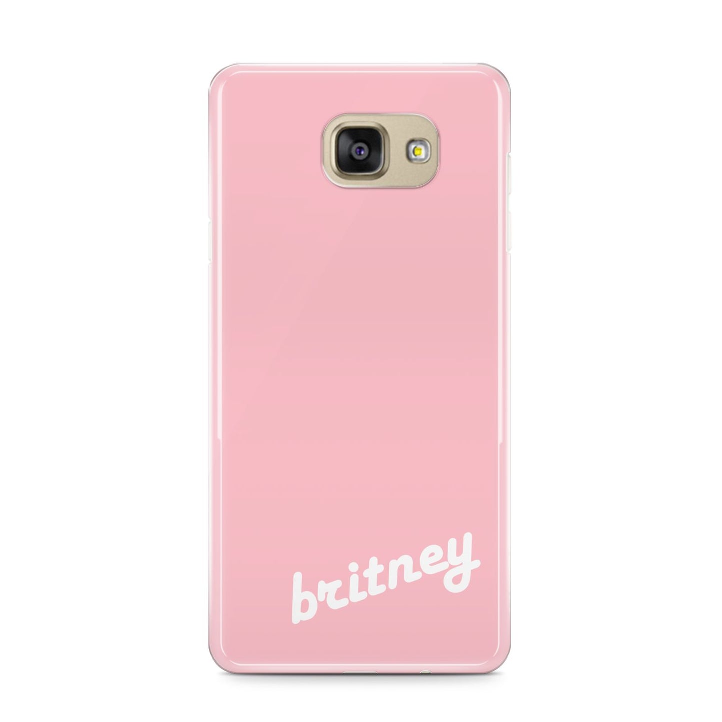 Personalised Pink Name Samsung Galaxy A9 2016 Case on gold phone