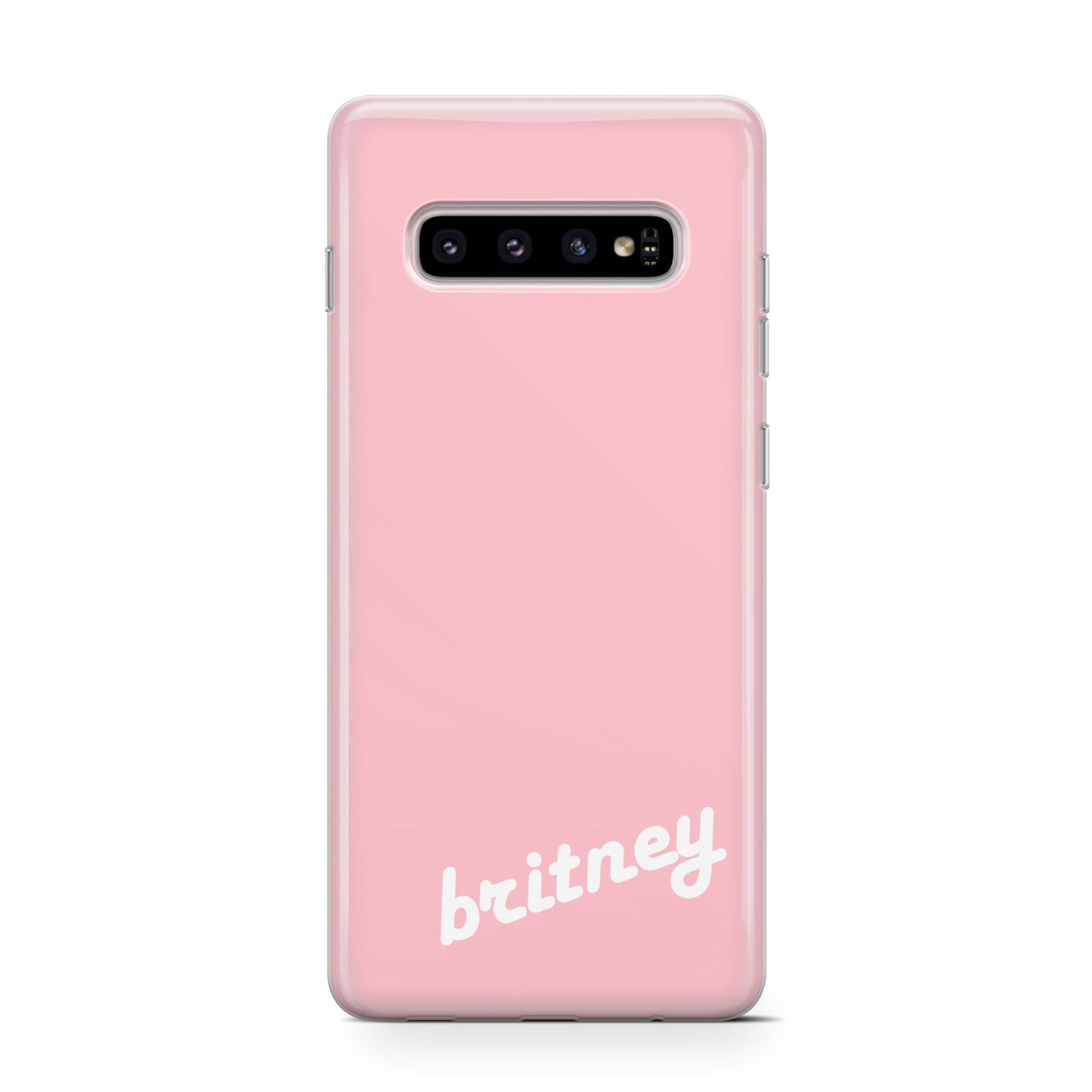 Personalised Pink Name Samsung Galaxy S10 Case