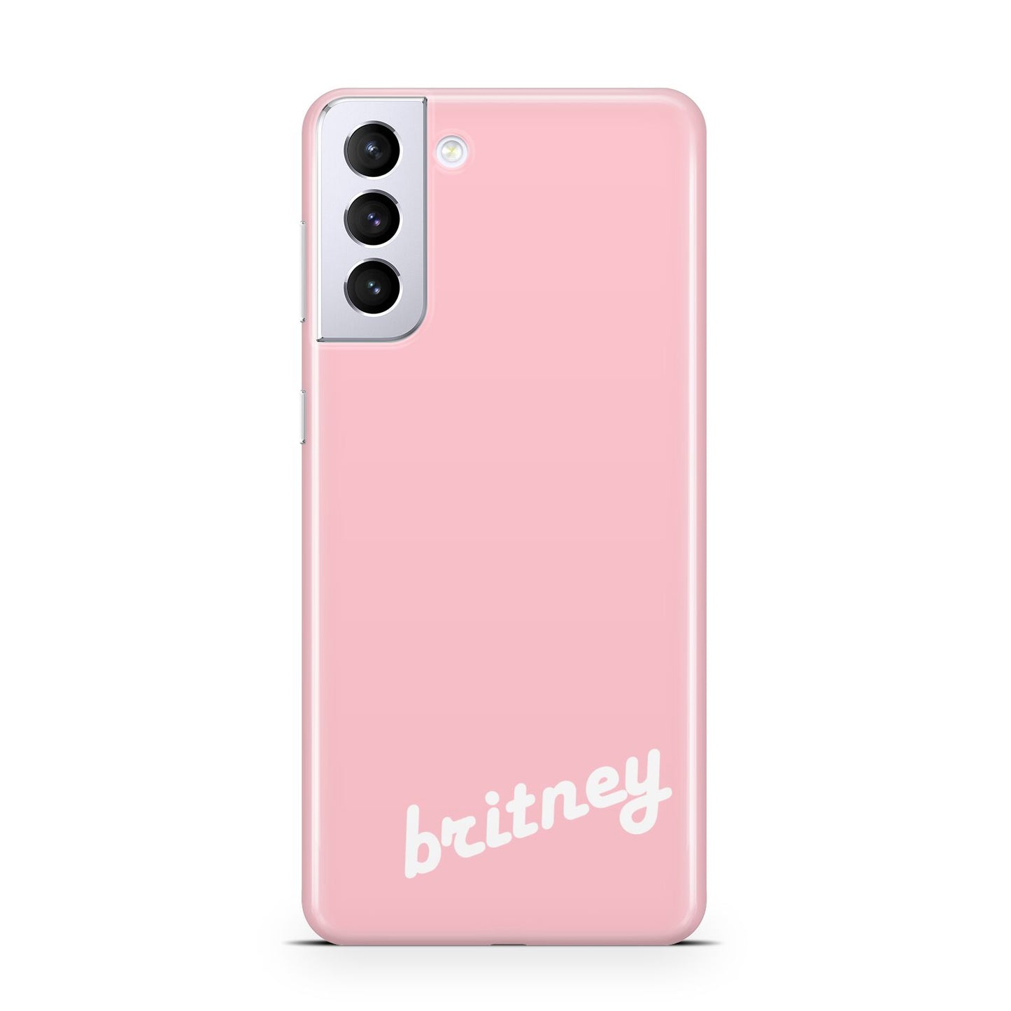 Personalised Pink Name Samsung S21 Plus Case