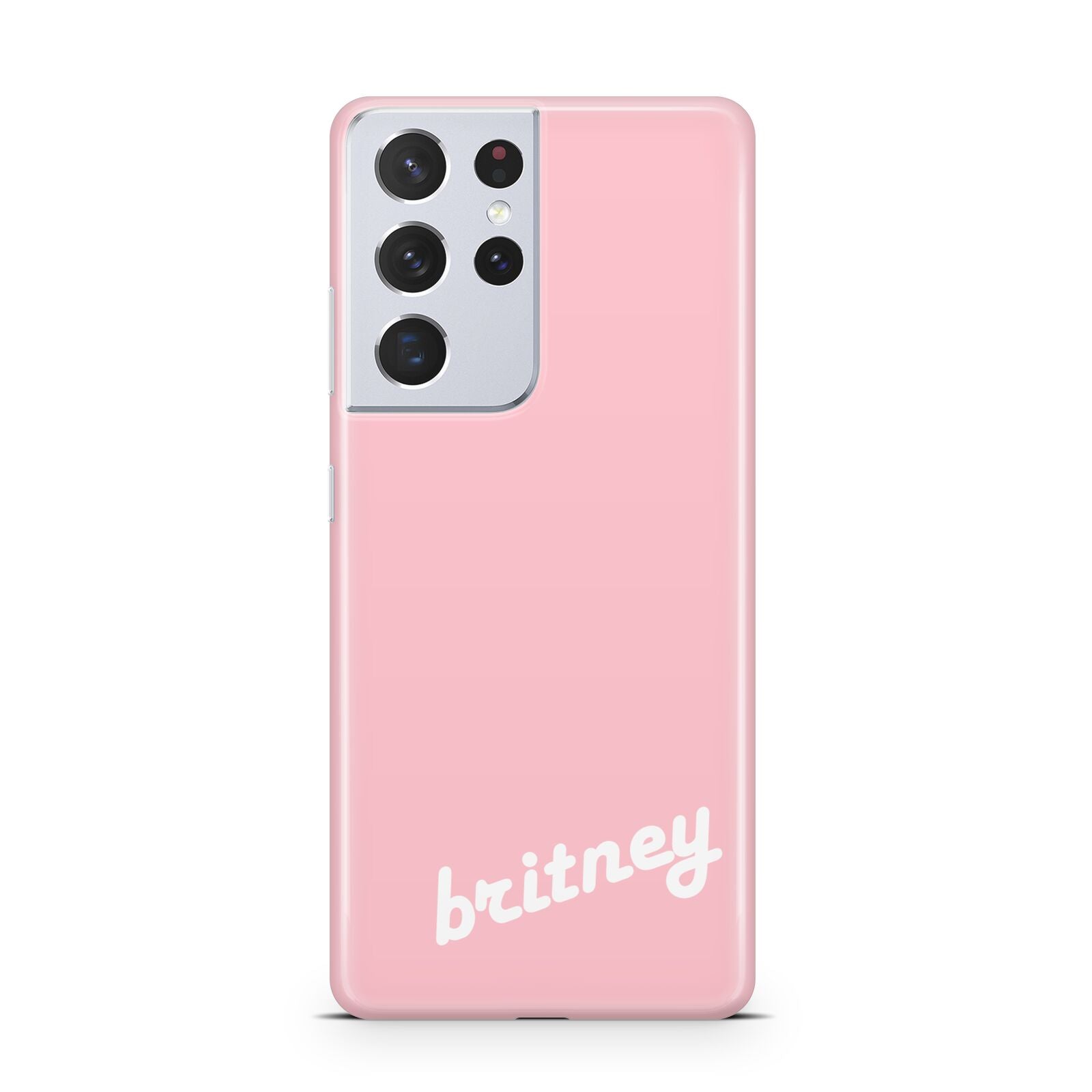 Personalised Pink Name Samsung S21 Ultra Case