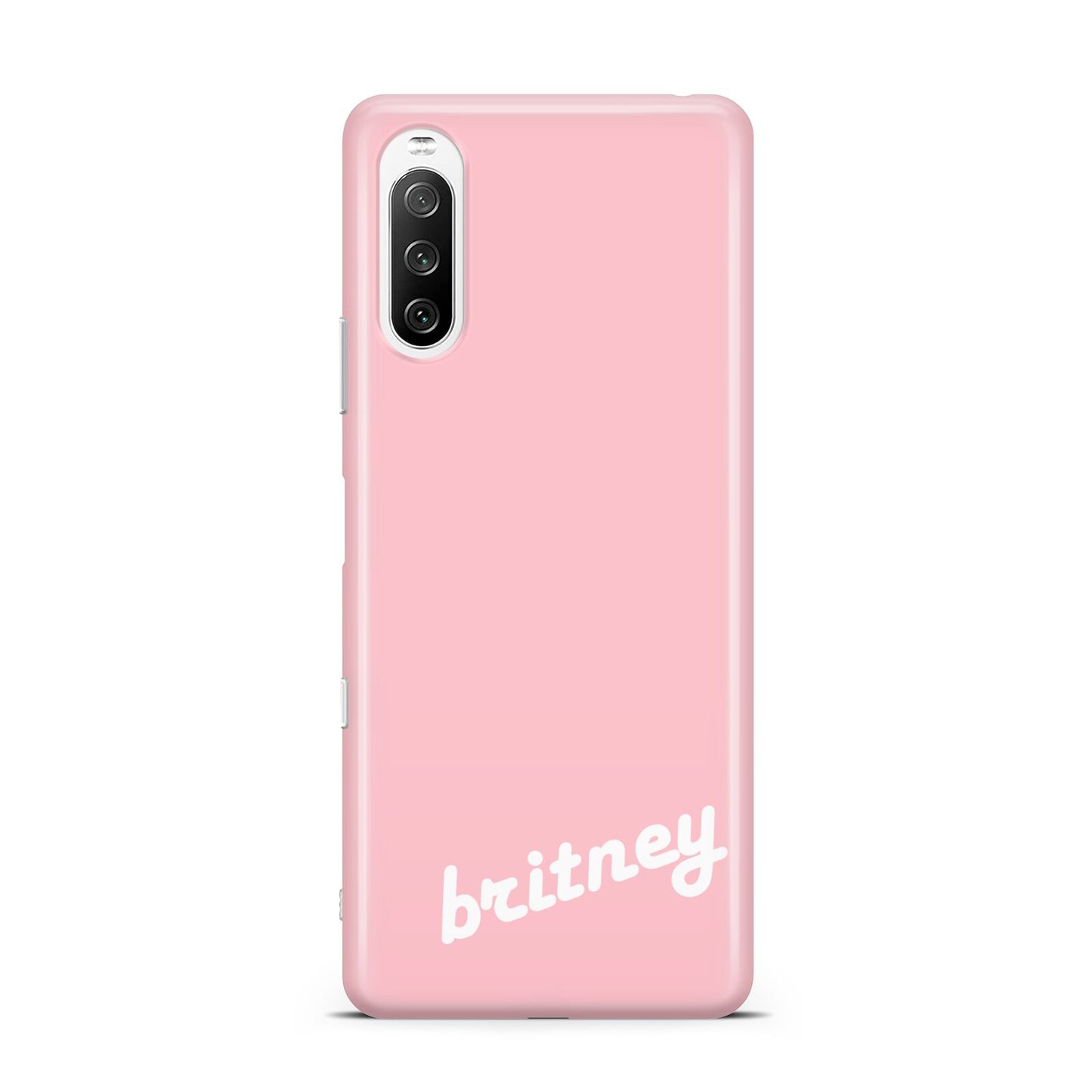 Personalised Pink Name Sony Xperia 10 III Case