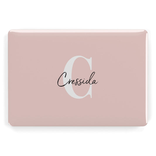 Personalised Pink Name and Initial Apple MacBook Case