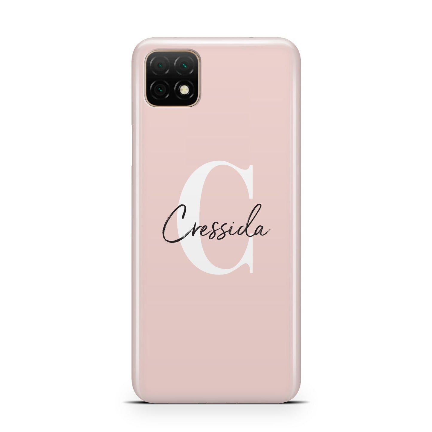 Personalised Pink Name and Initial Huawei Enjoy 20 Phone Case