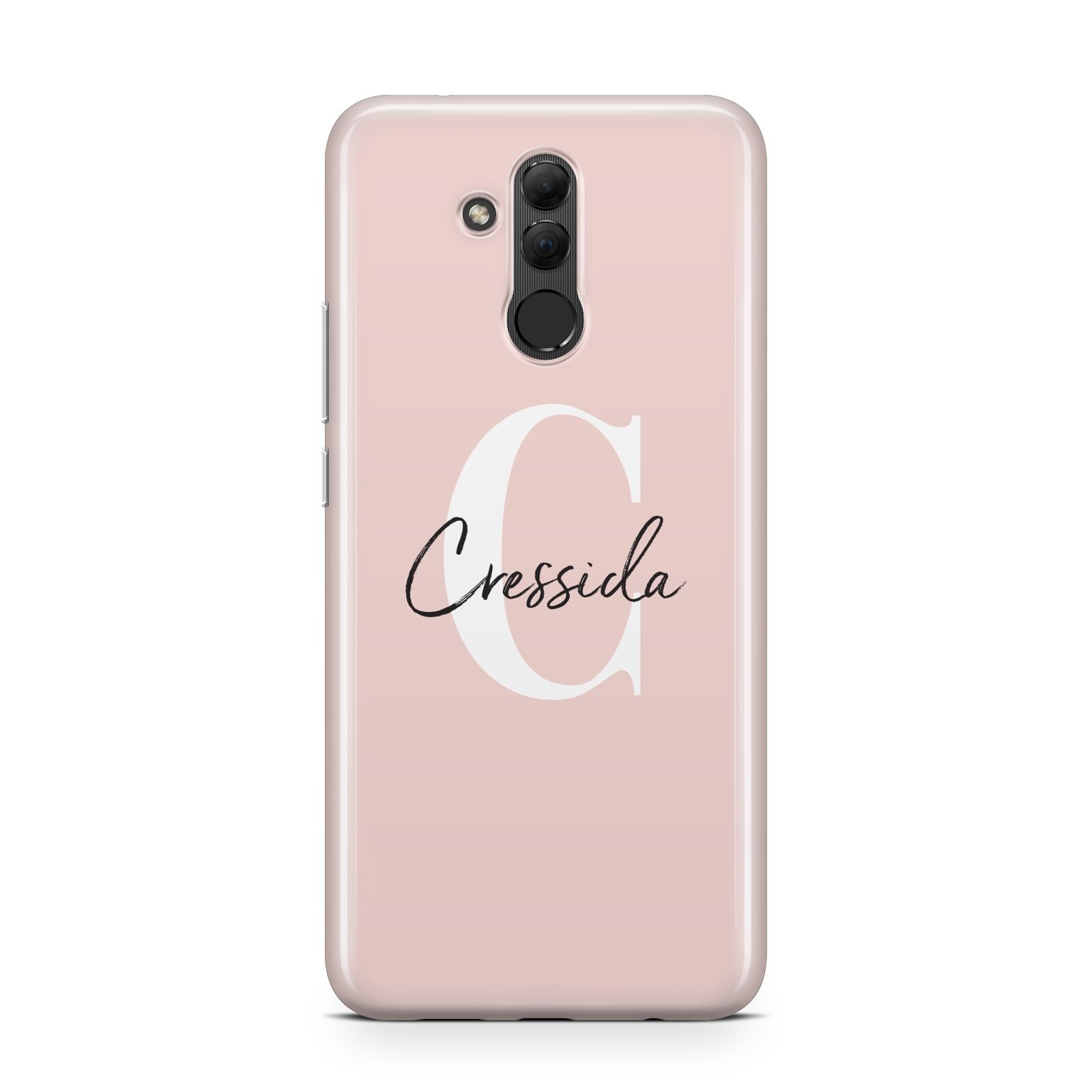 Personalised Pink Name and Initial Huawei Mate 20 Lite