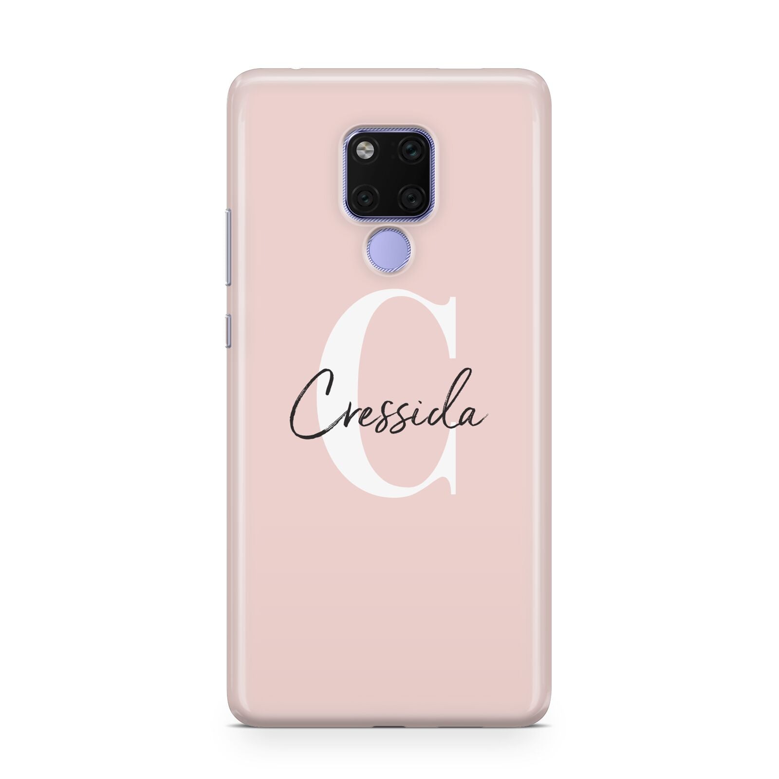 Personalised Pink Name and Initial Huawei Mate 20X Phone Case