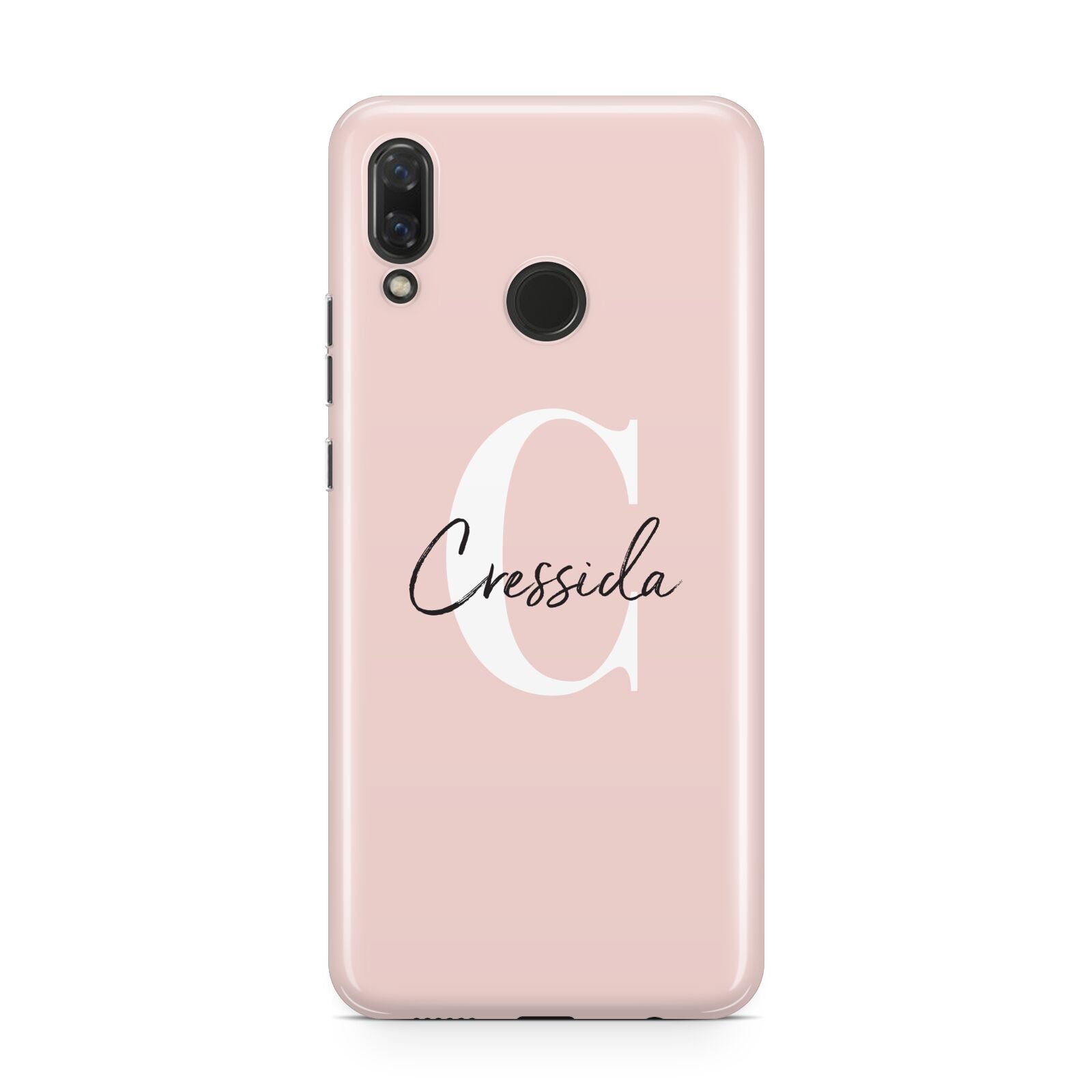 Personalised Pink Name and Initial Huawei Nova 3 Phone Case