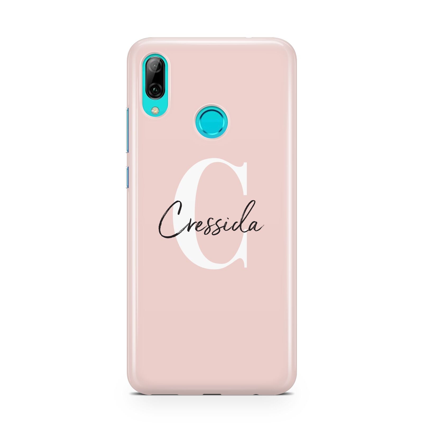 Personalised Pink Name and Initial Huawei P Smart 2019 Case