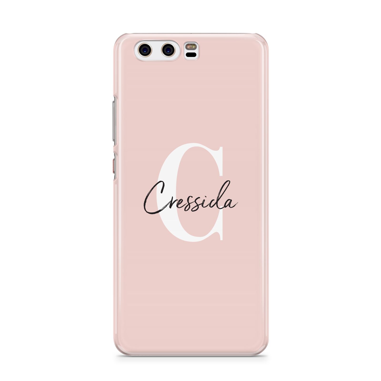 Personalised Pink Name and Initial Huawei P10 Phone Case