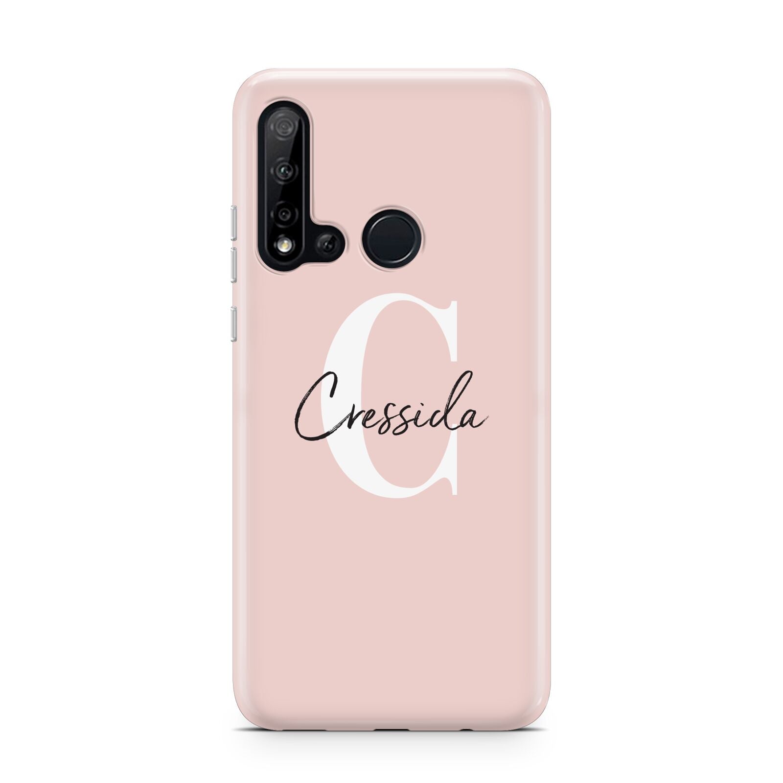 Personalised Pink Name and Initial Huawei P20 Lite 5G Phone Case