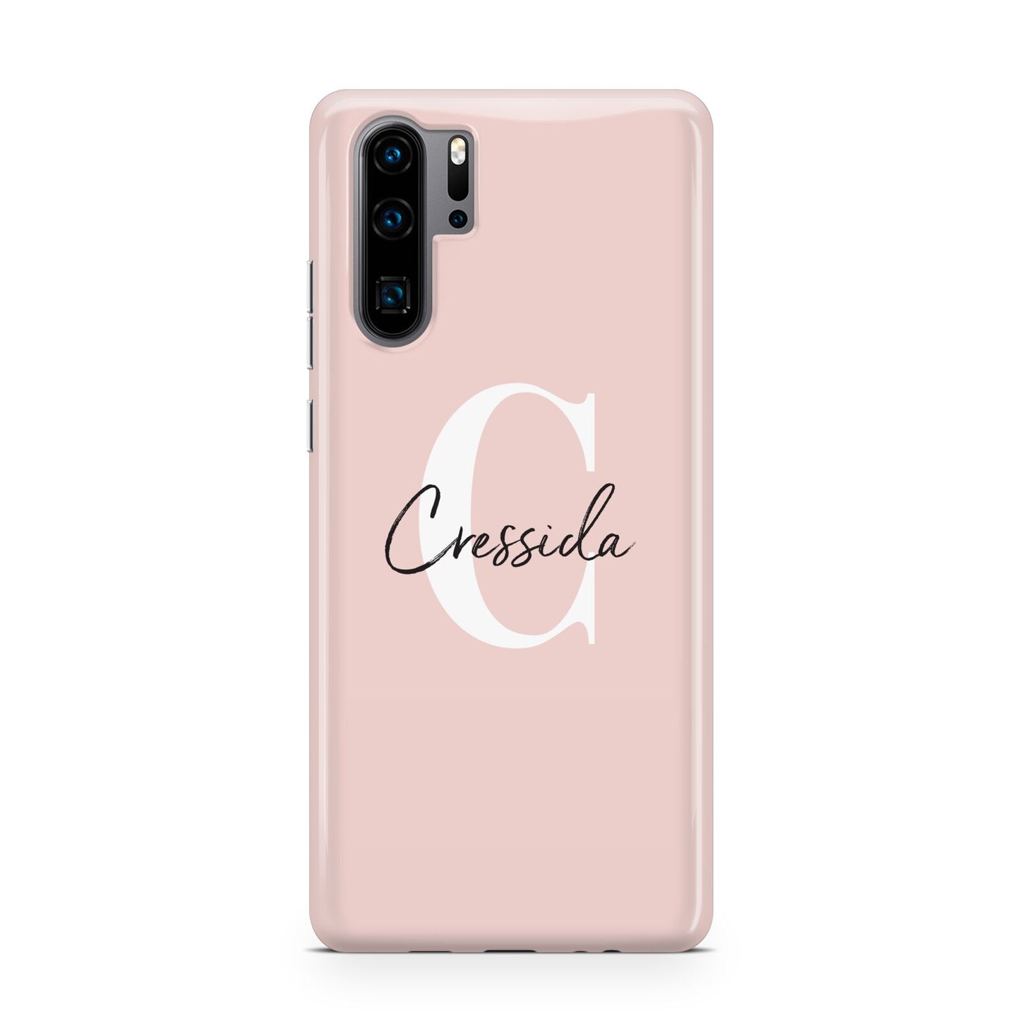 Personalised Pink Name and Initial Huawei P30 Pro Phone Case