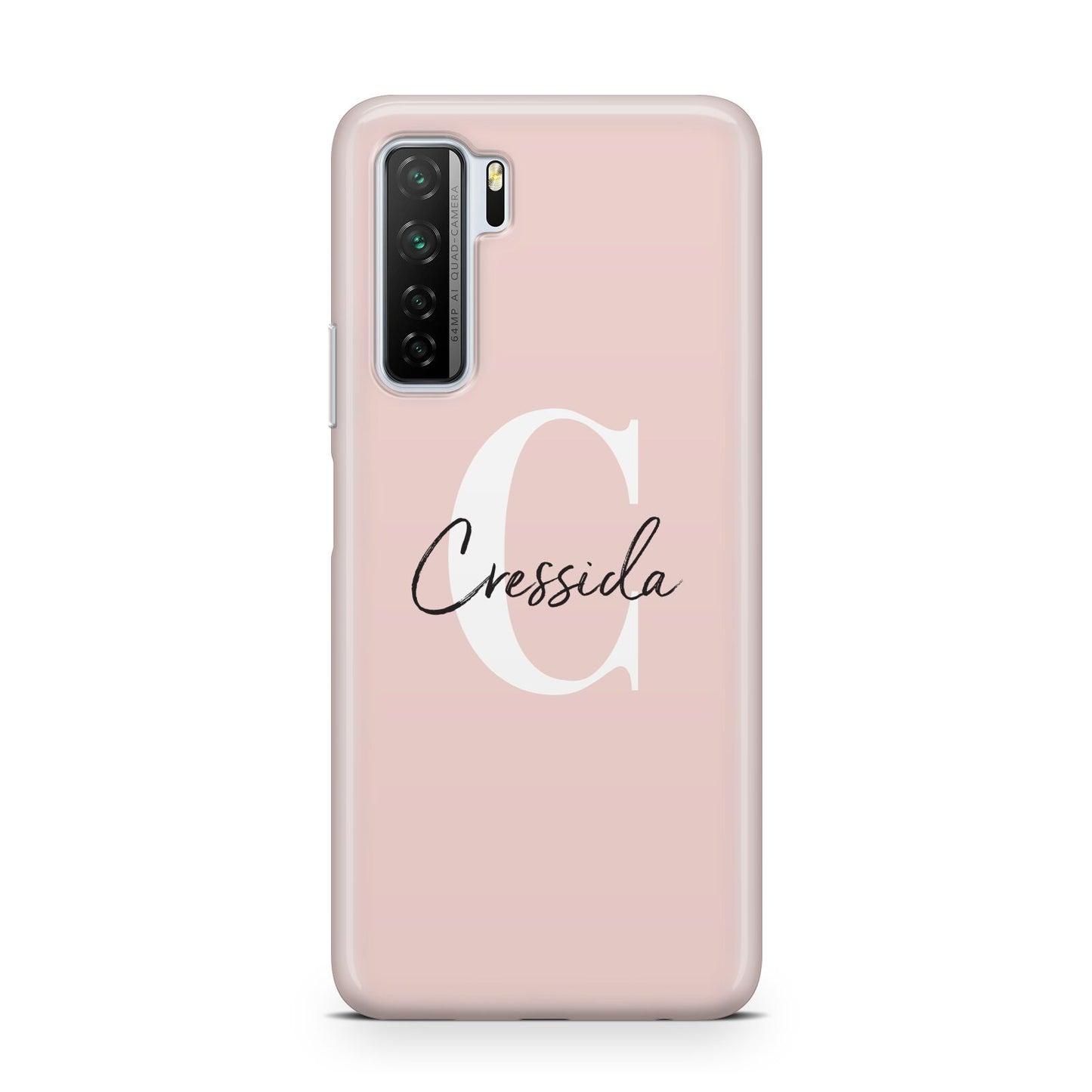 Personalised Pink Name and Initial Huawei P40 Lite 5G Phone Case