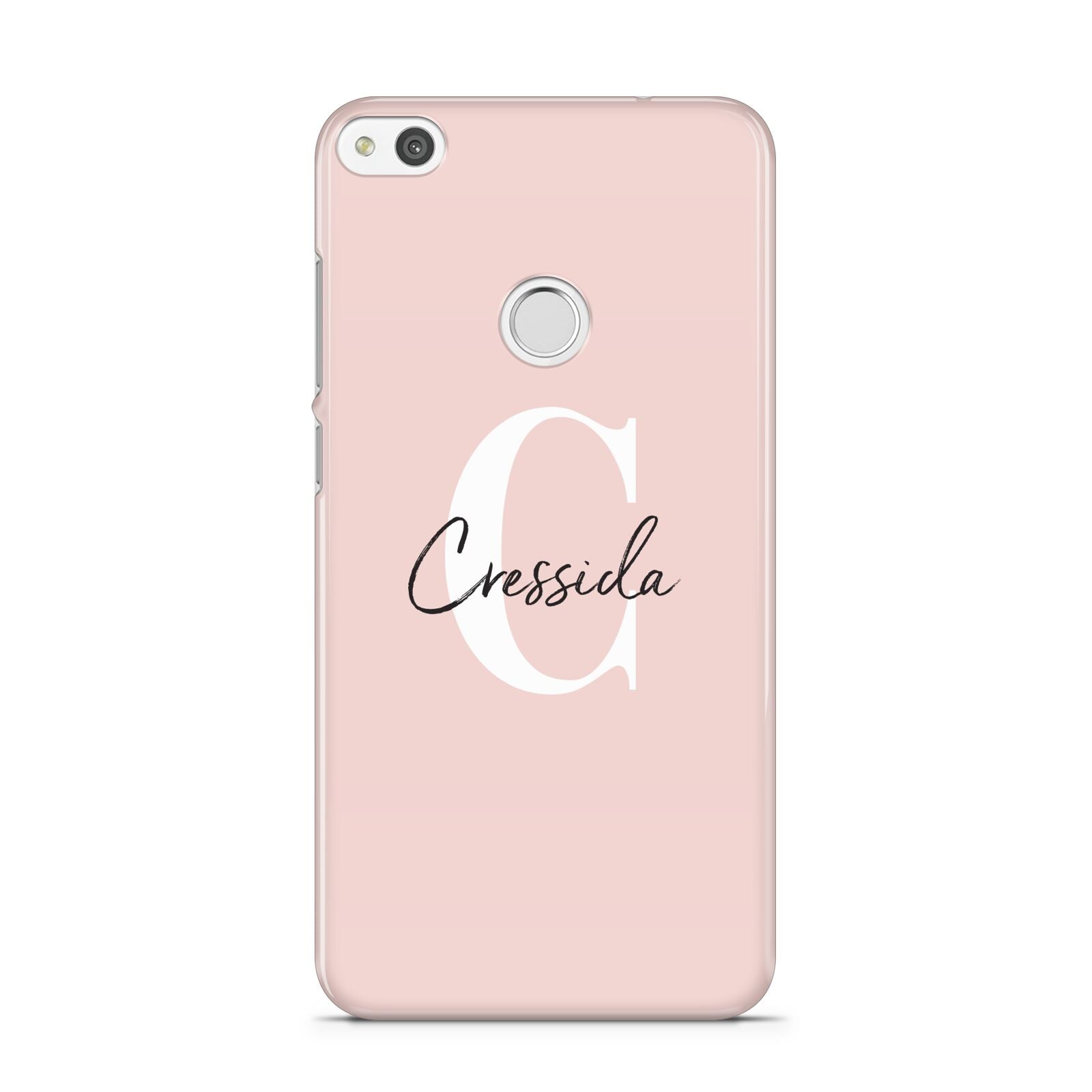 Personalised Pink Name and Initial Huawei P8 Lite Case