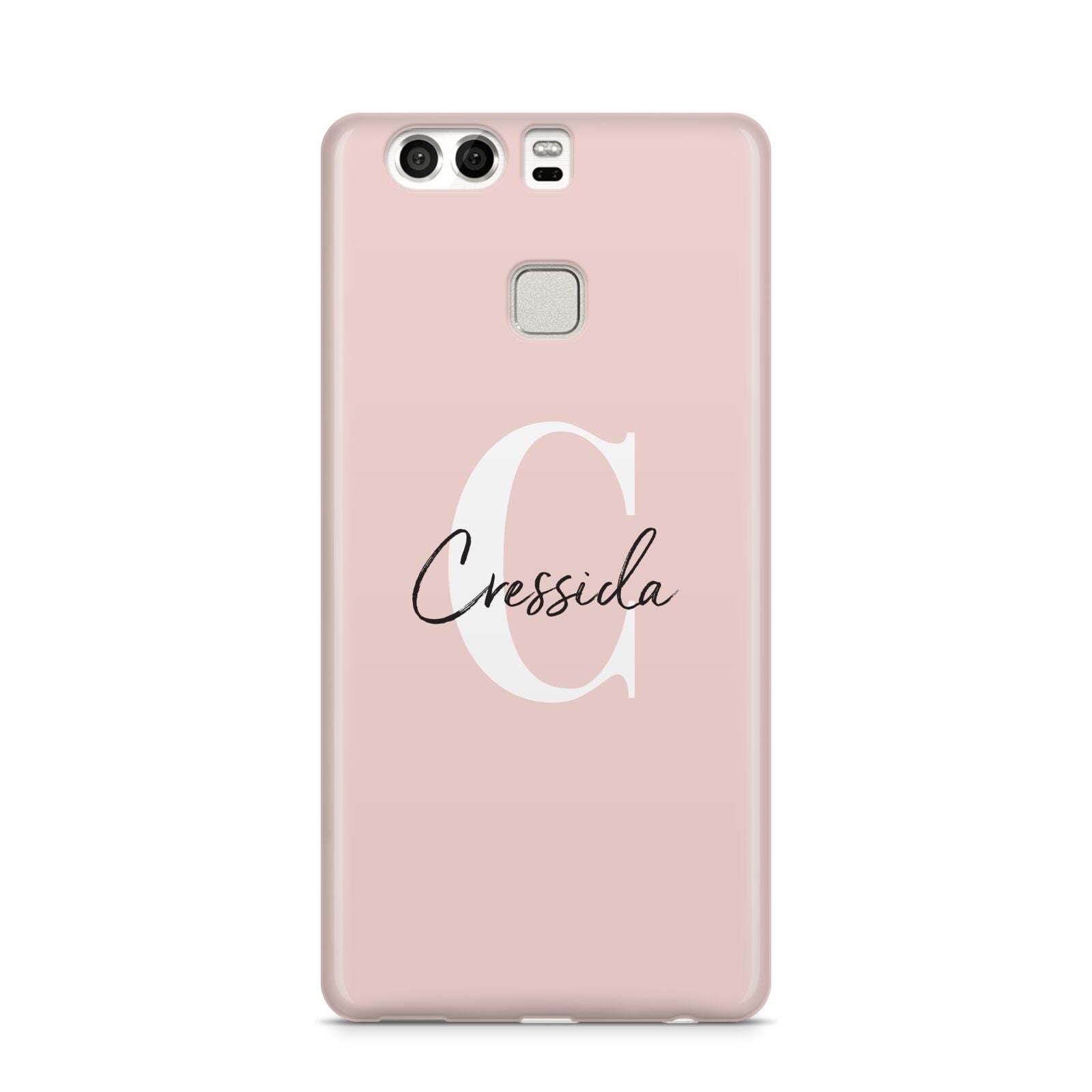 Personalised Pink Name and Initial Huawei P9 Case