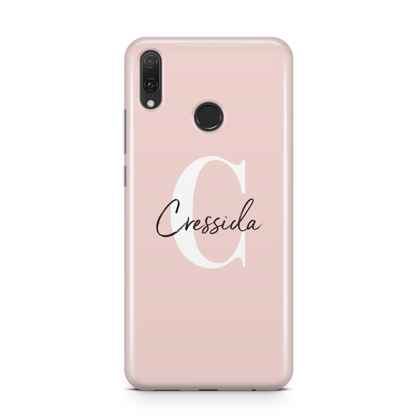 Personalised Pink Name and Initial Huawei Y9 2019