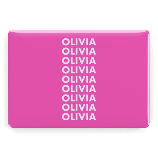 Personalised Pink Names Apple MacBook Case