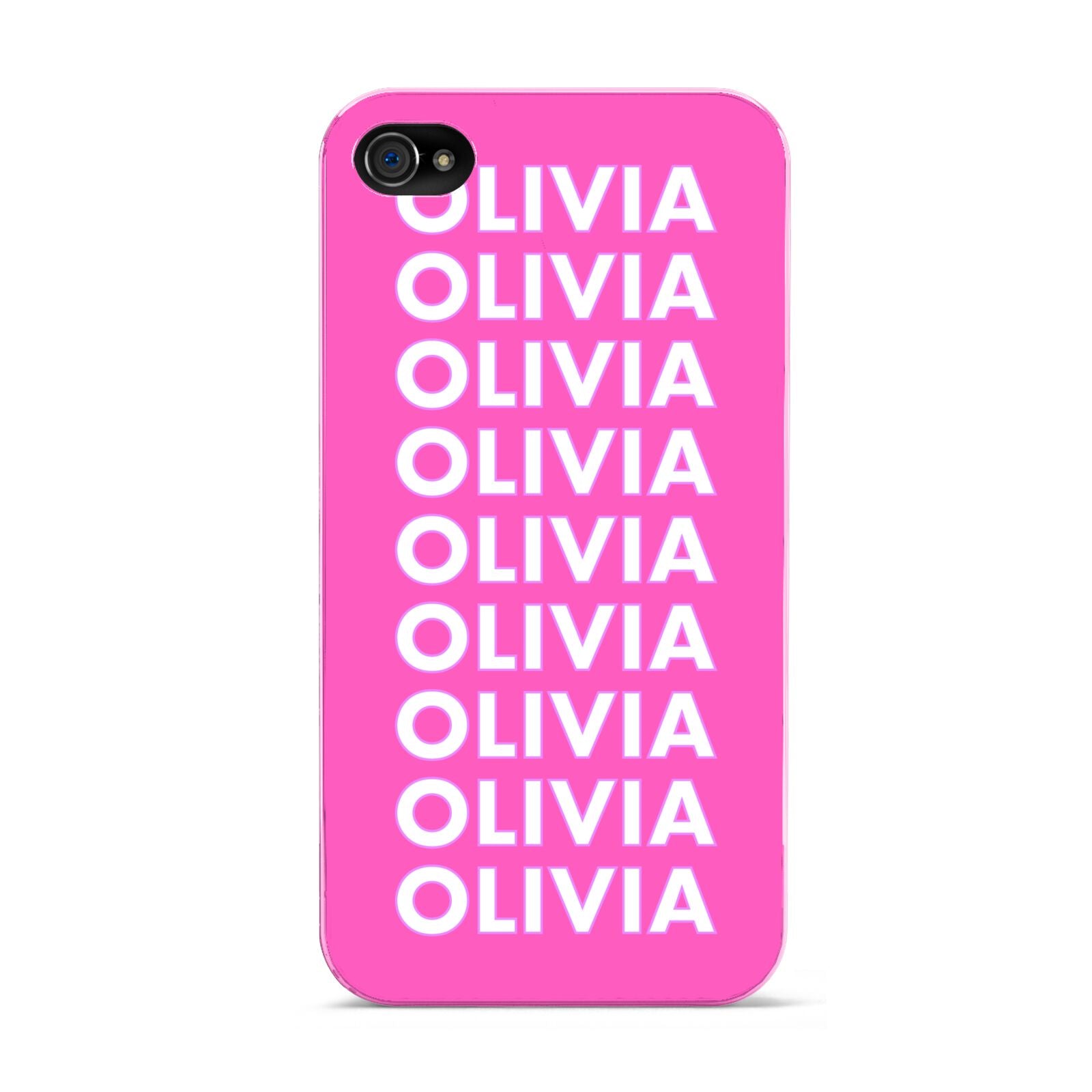 Personalised Pink Names Apple iPhone 4s Case