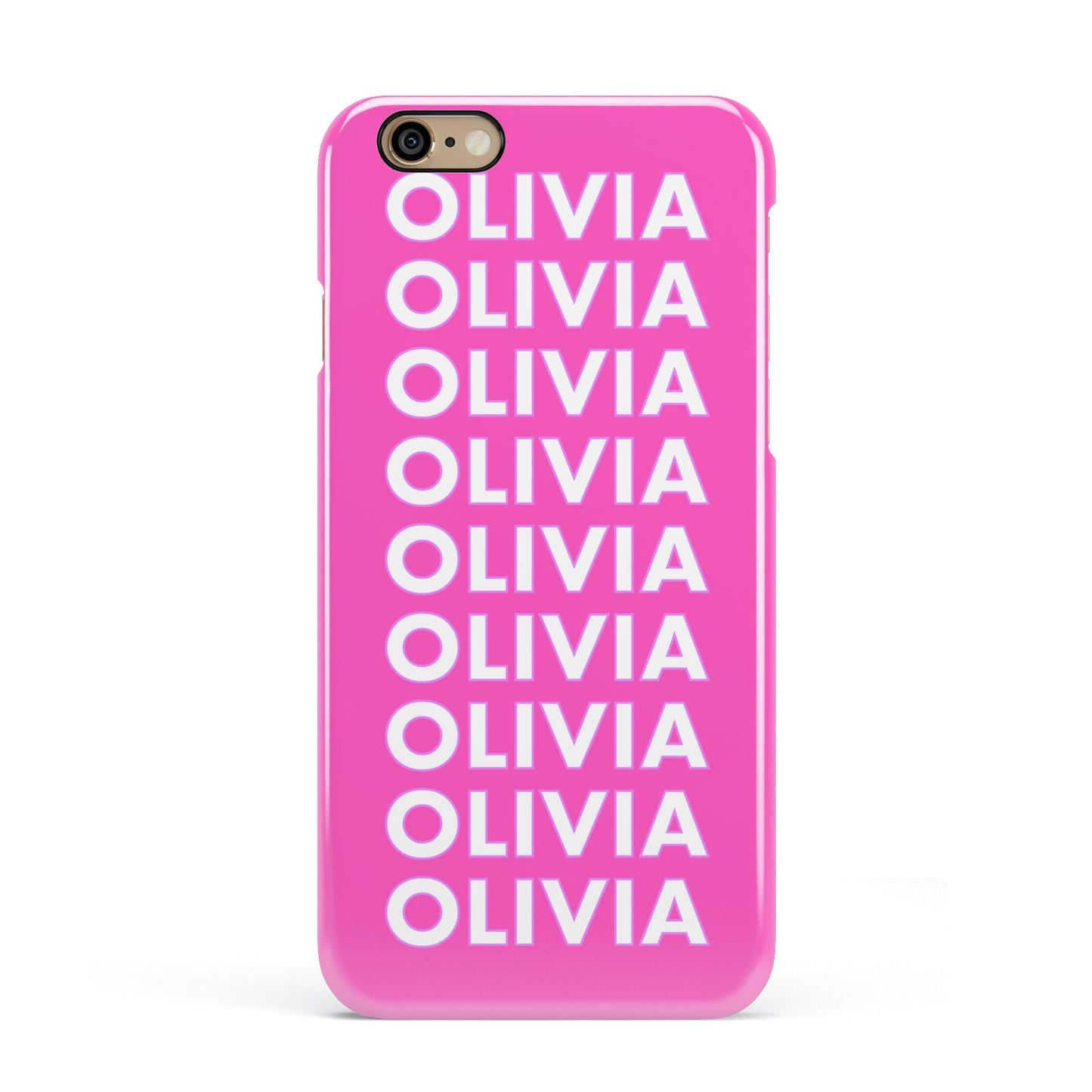 Personalised Pink Names Apple iPhone 6 3D Snap Case