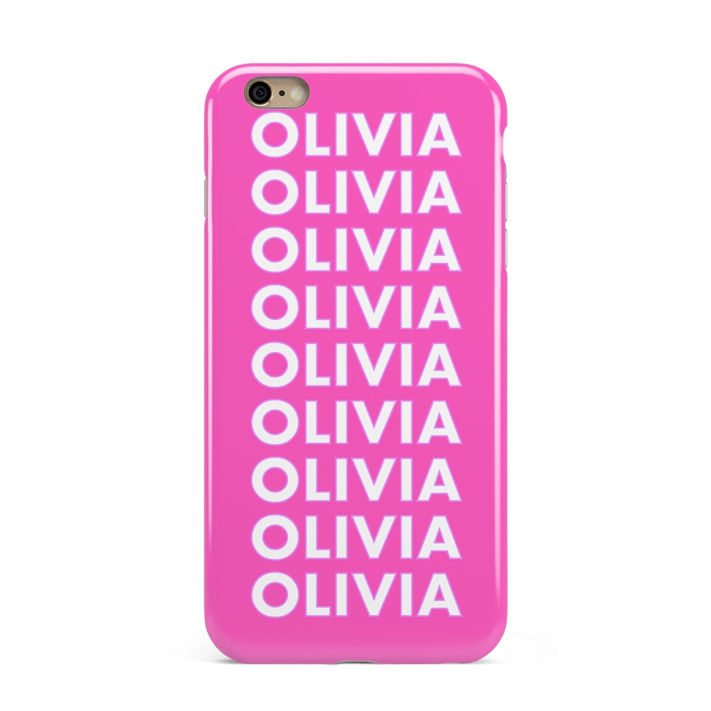 Personalised Pink Names Apple iPhone 6 Plus 3D Tough Case