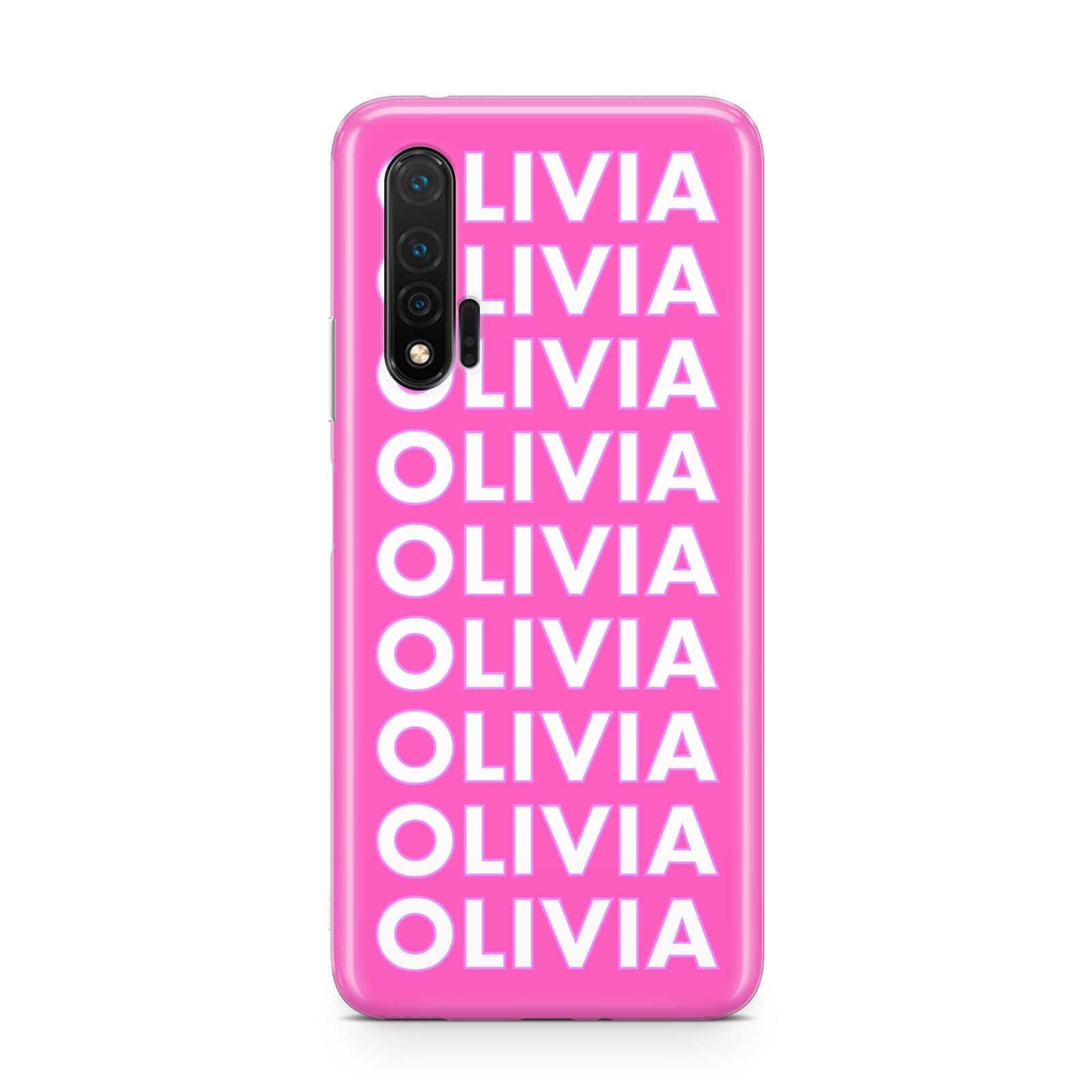 Personalised Pink Names Huawei Nova 6 Phone Case