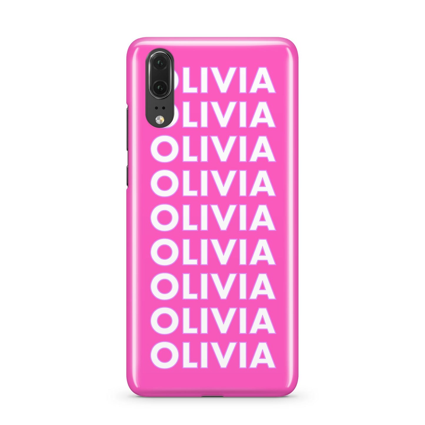 Personalised Pink Names Huawei P20 Phone Case