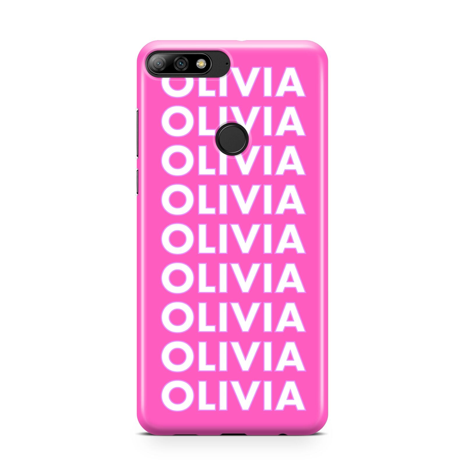 Personalised Pink Names Huawei Y7 2018