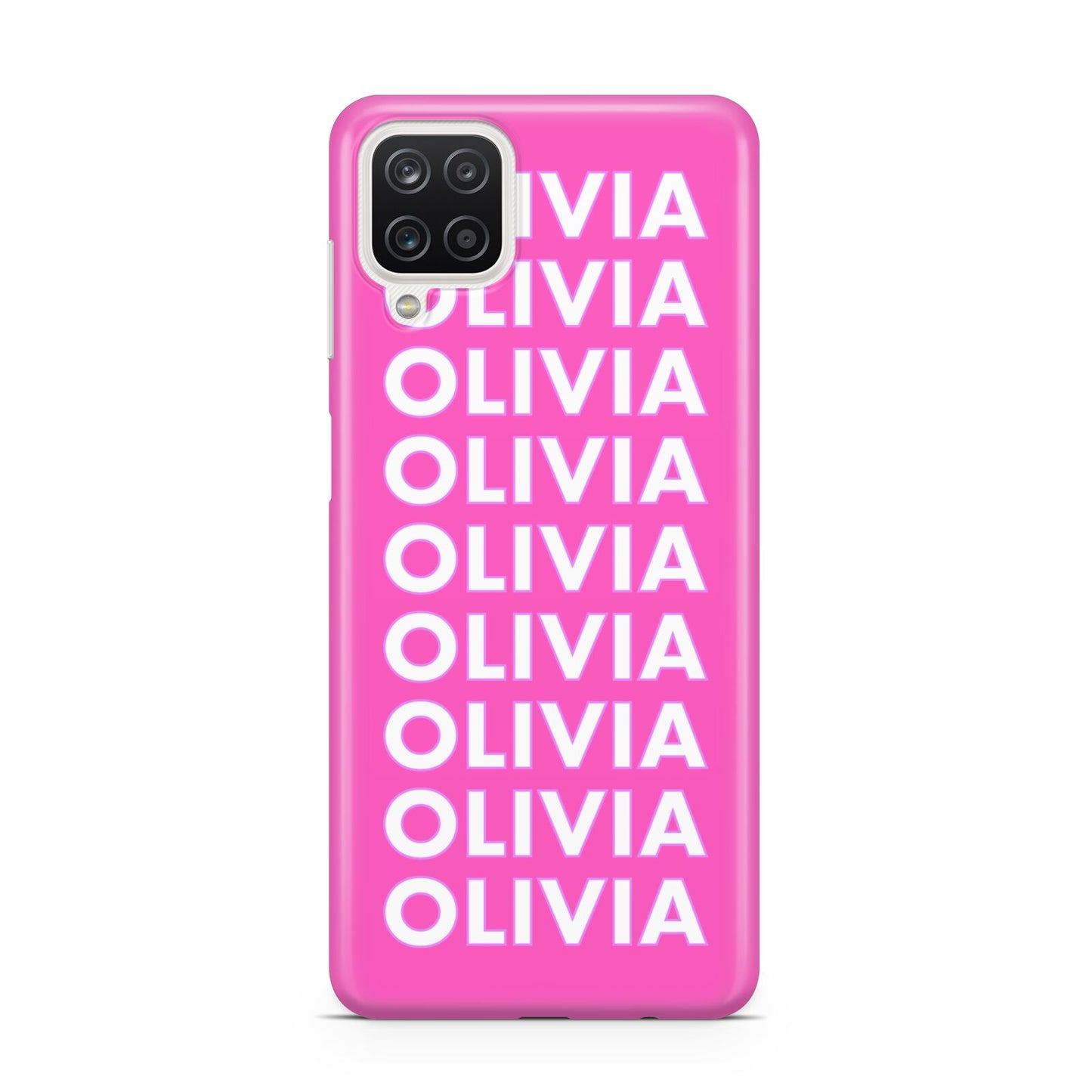 Personalised Pink Names Samsung A12 Case