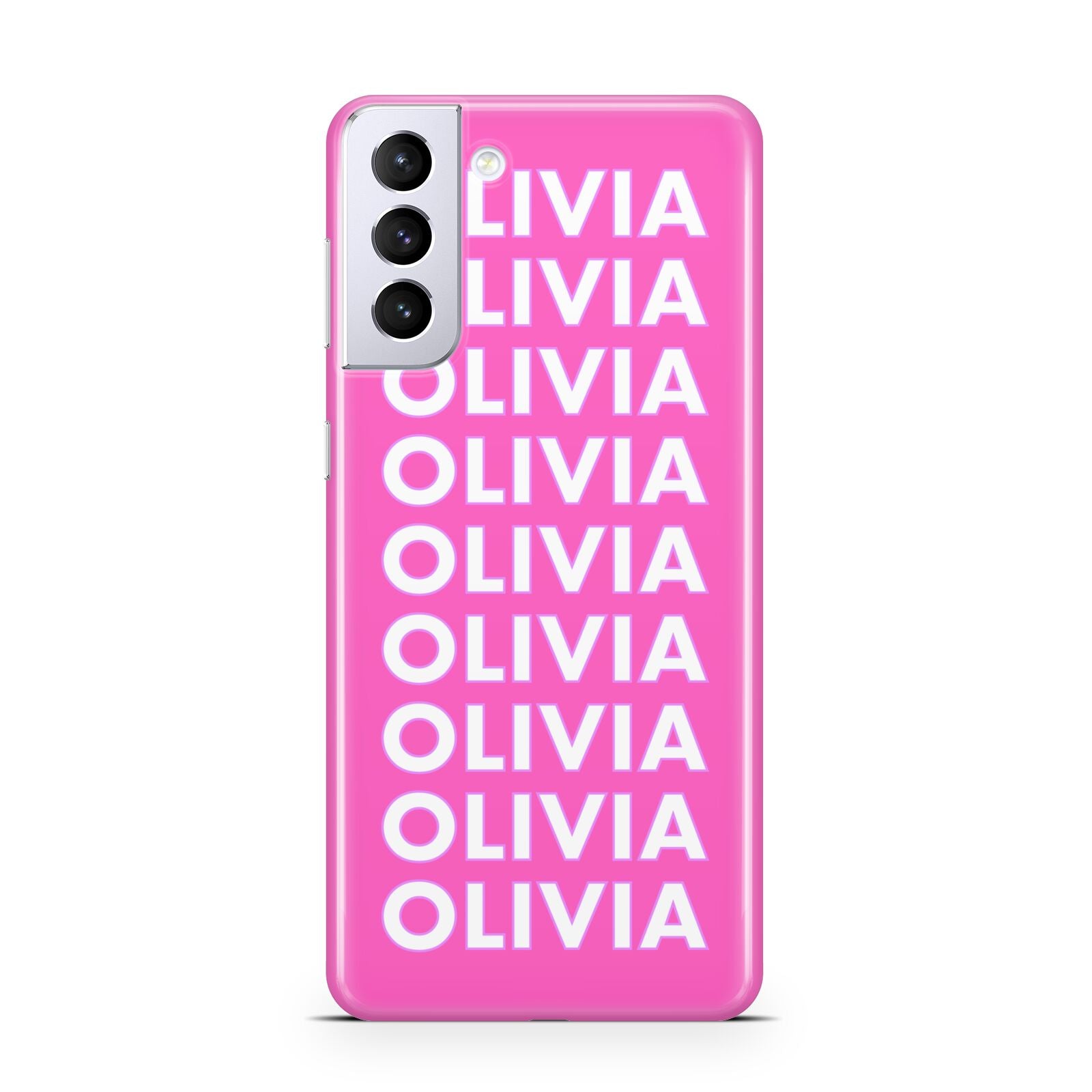 Personalised Pink Names Samsung S21 Plus Case