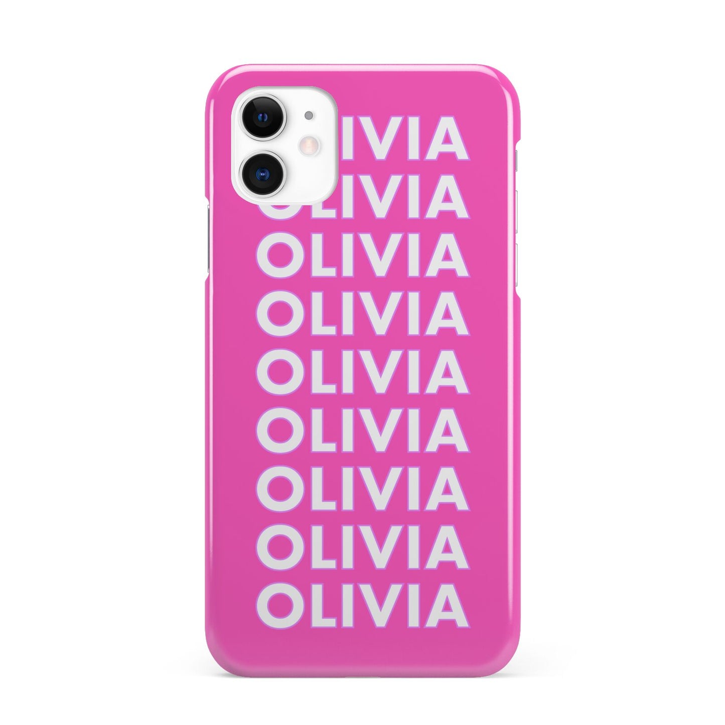 Personalised Pink Names iPhone 11 3D Snap Case