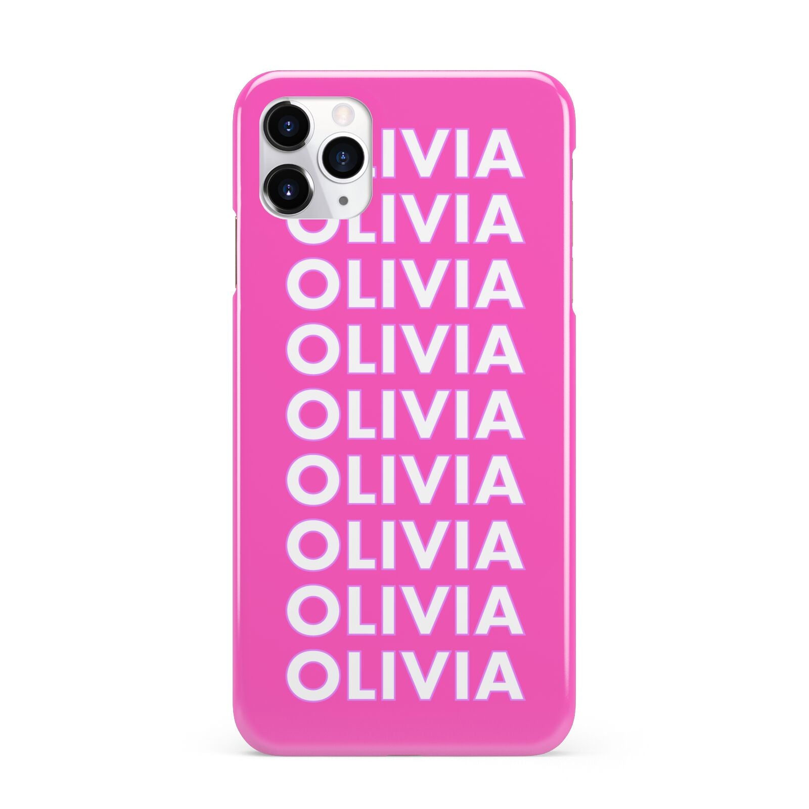 Personalised Pink Names iPhone 11 Pro Max 3D Snap Case